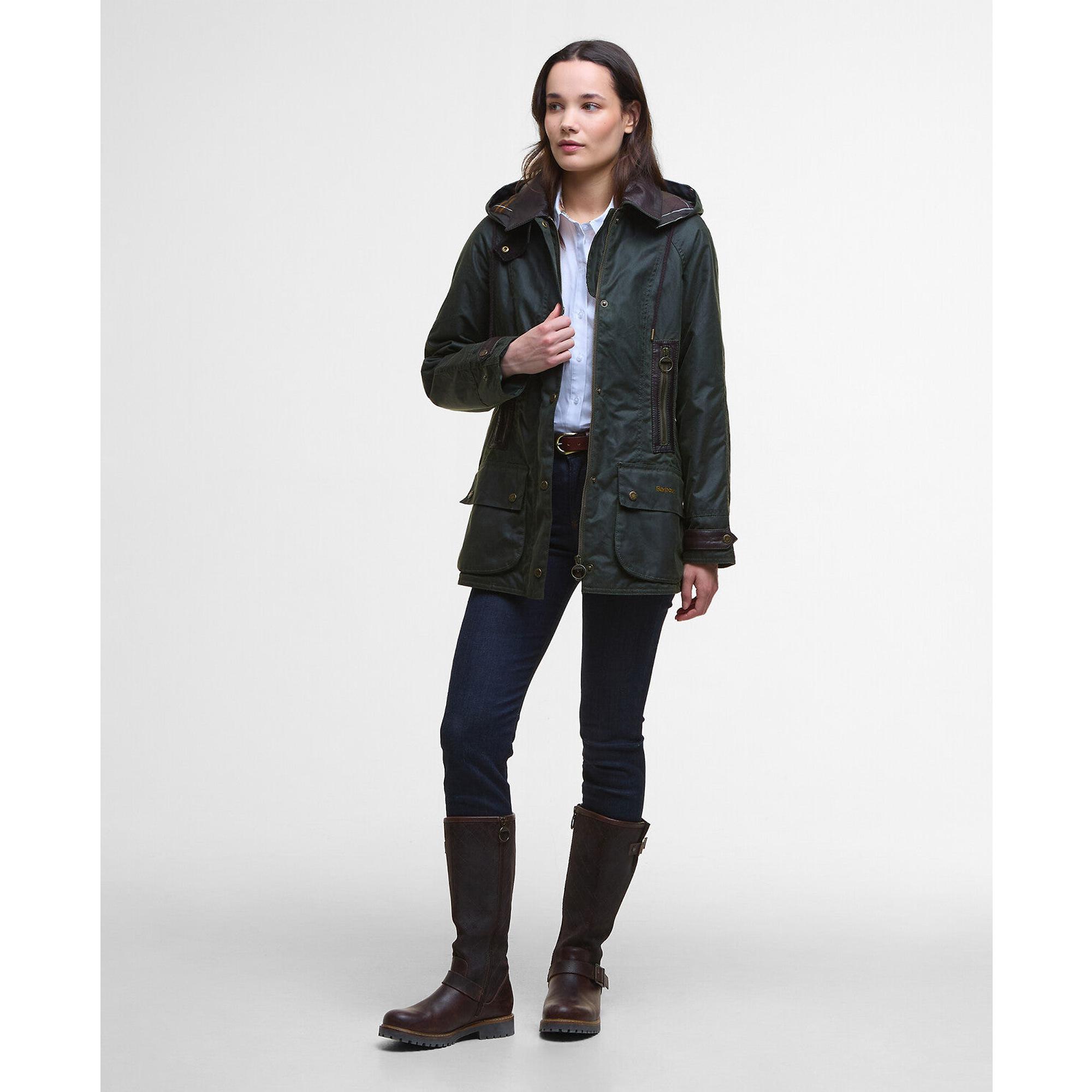 Product image 3 of 10 of Barbour Women's Ivy Wax Jacket - Fern