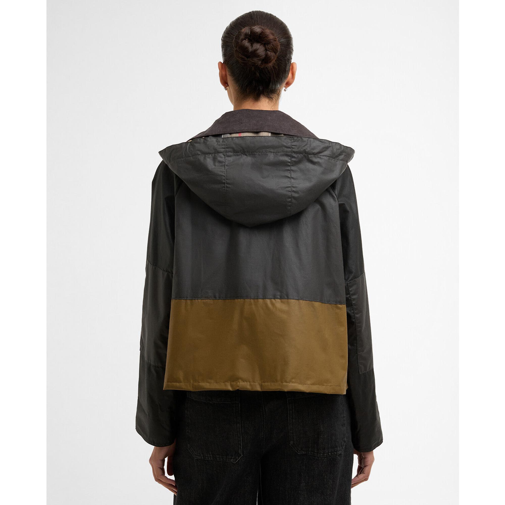 Product image 4 of 6 of Barbour Women's Liza Wax Jacket - Black/Grey/Sand/Dress