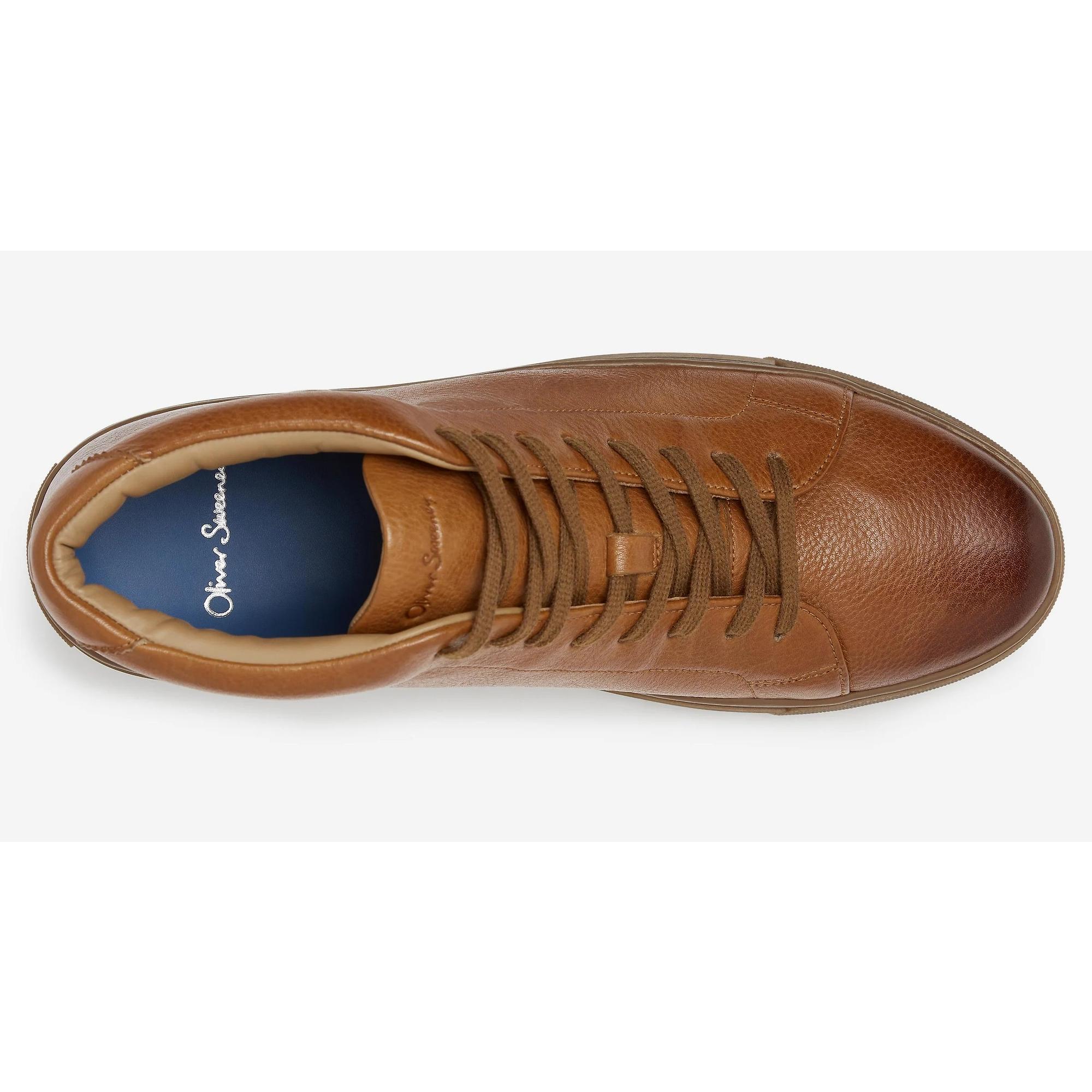 Product image 4 of 5 of Oliver Sweeney Men's Laxey Hi-Top Trainers - Light Tan