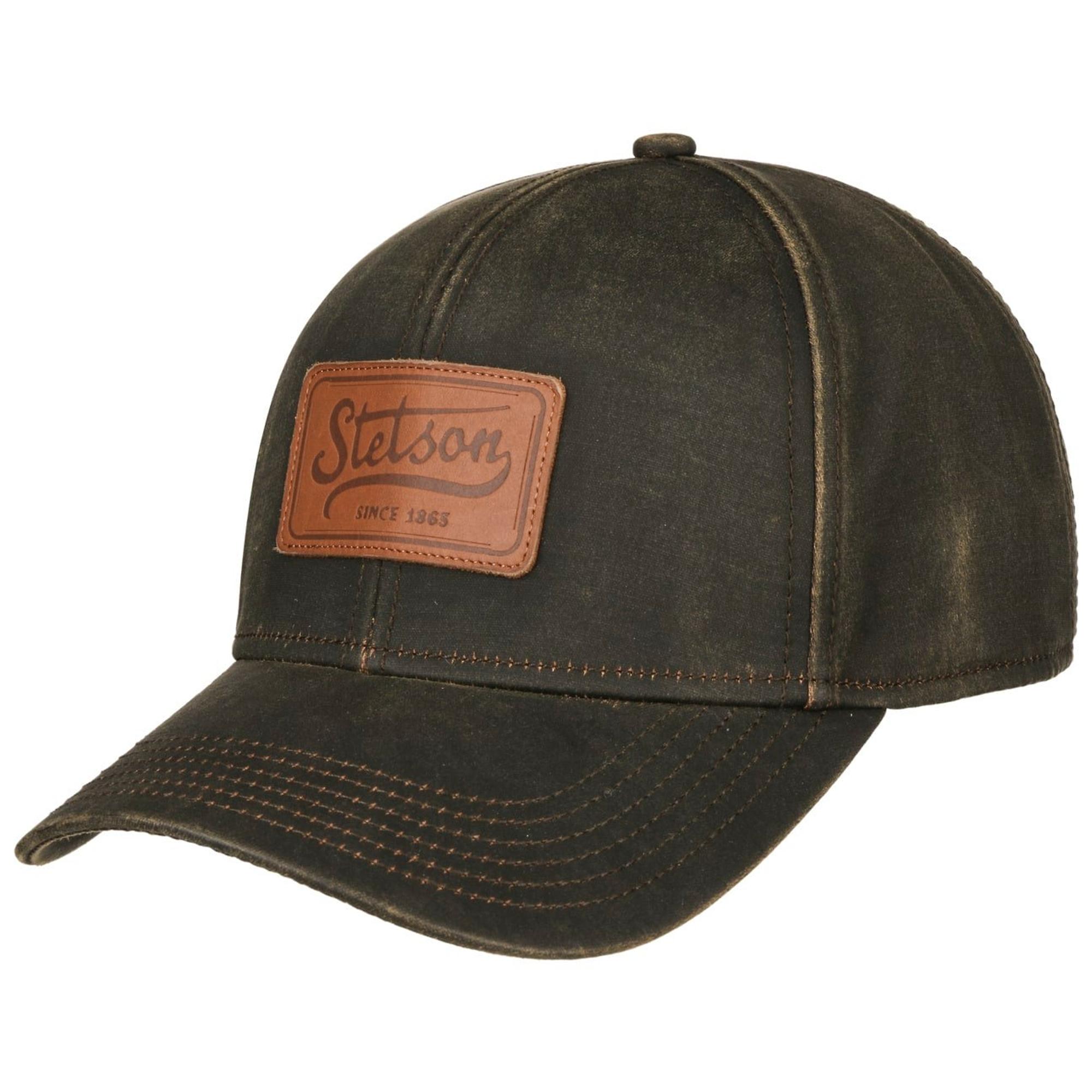 Product image 1 of 5 of Stetson Leather Patch Baseball Cap - Brown