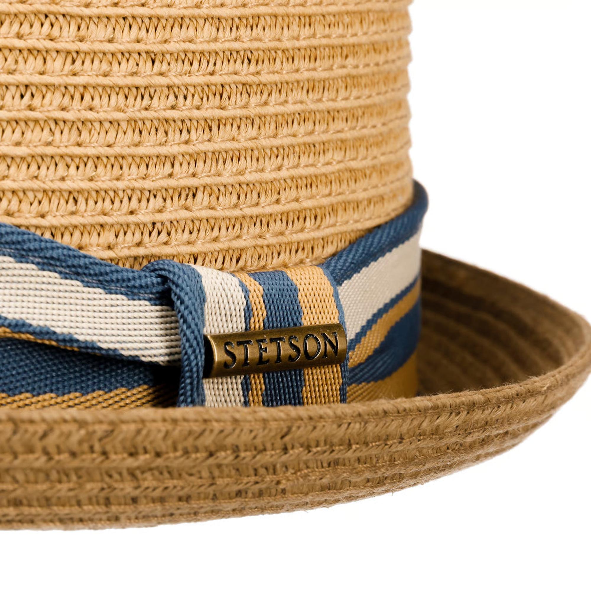Product image 5 of 5 of Stetson Licano Toyo Pork Pie Straw Hat - Brown