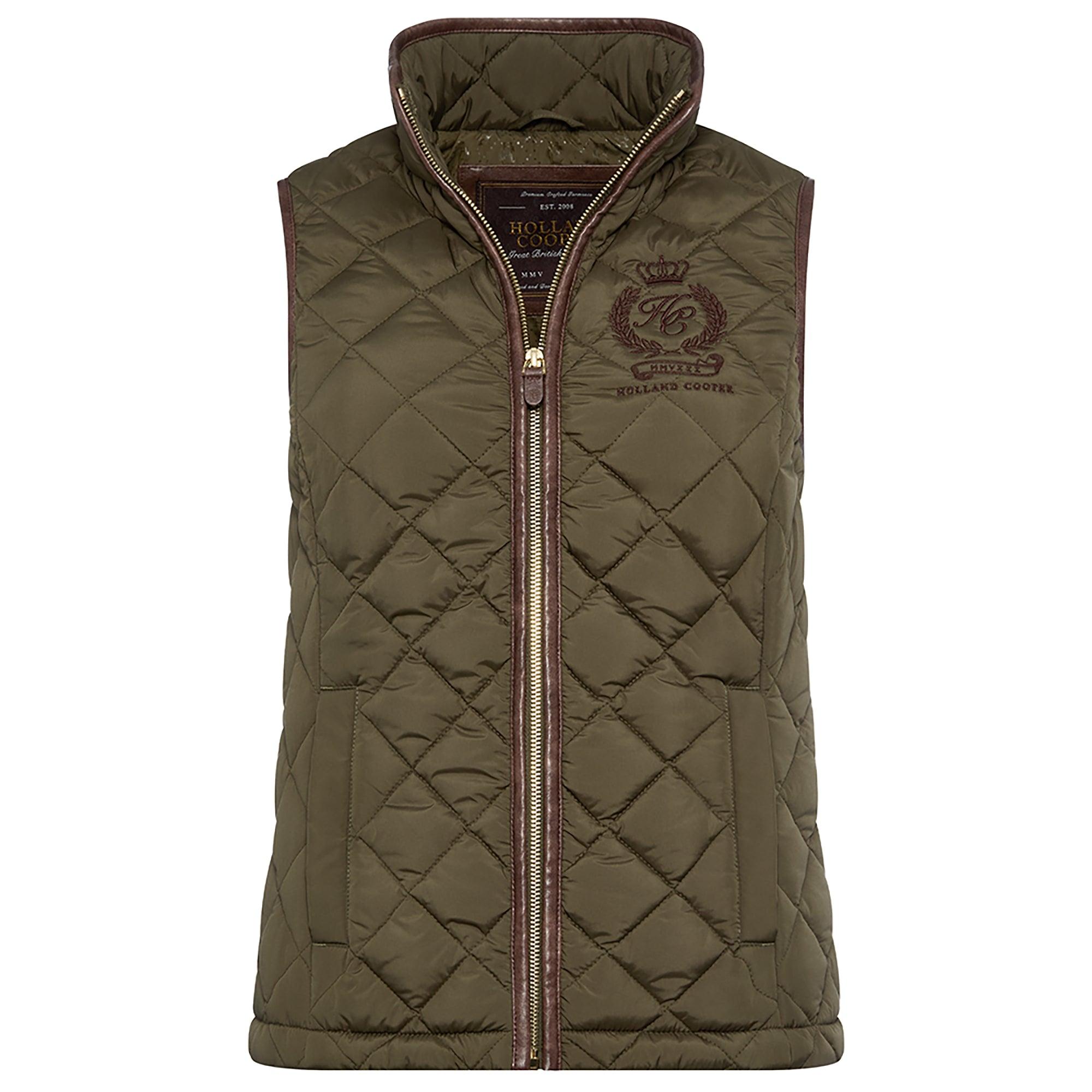Product image 1 of 9 of Holland Cooper Women's Lightweight Country Gilet - Khaki