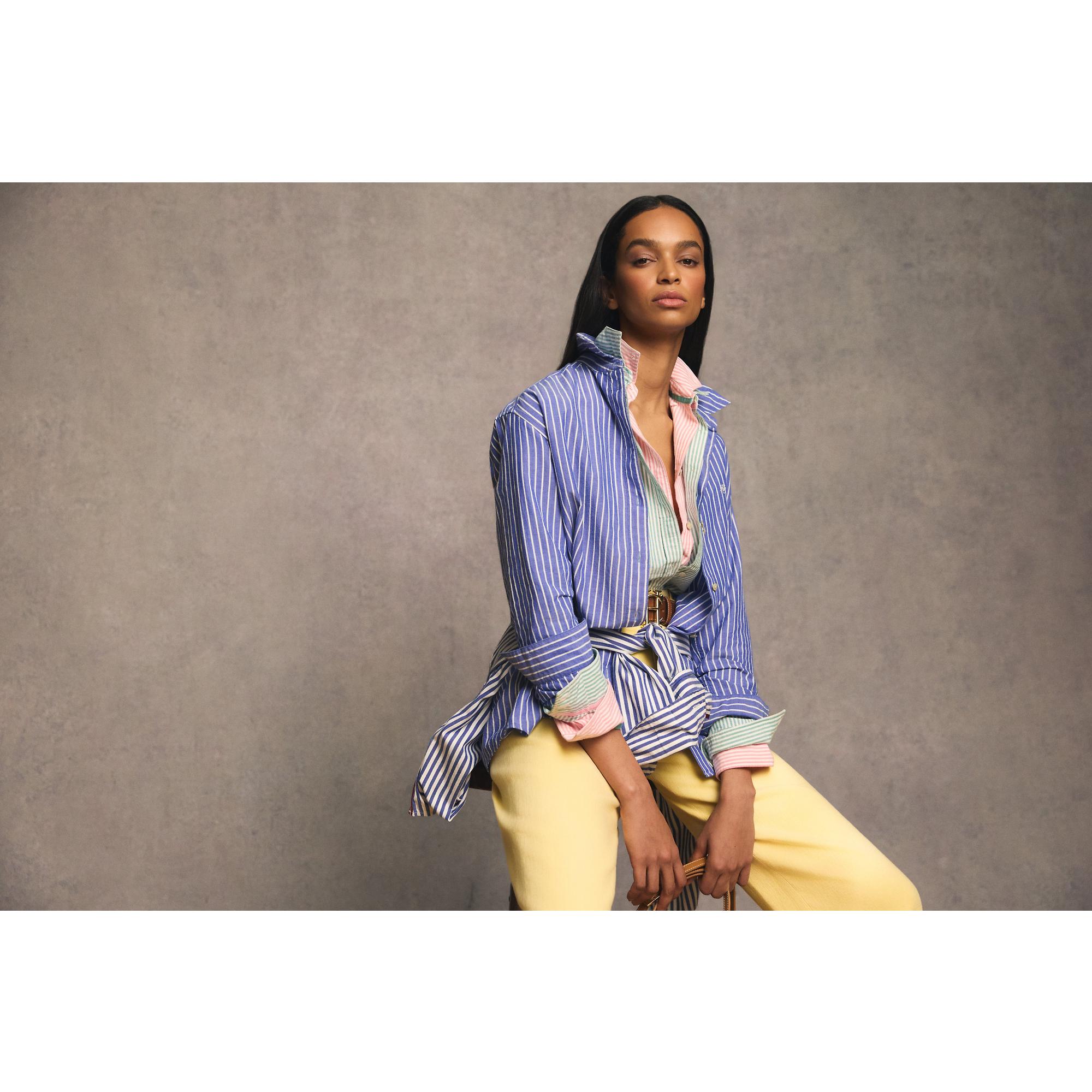 Product image 12 of 16 of Holland Cooper Women's Oxford Shirt - City Pink Stripe