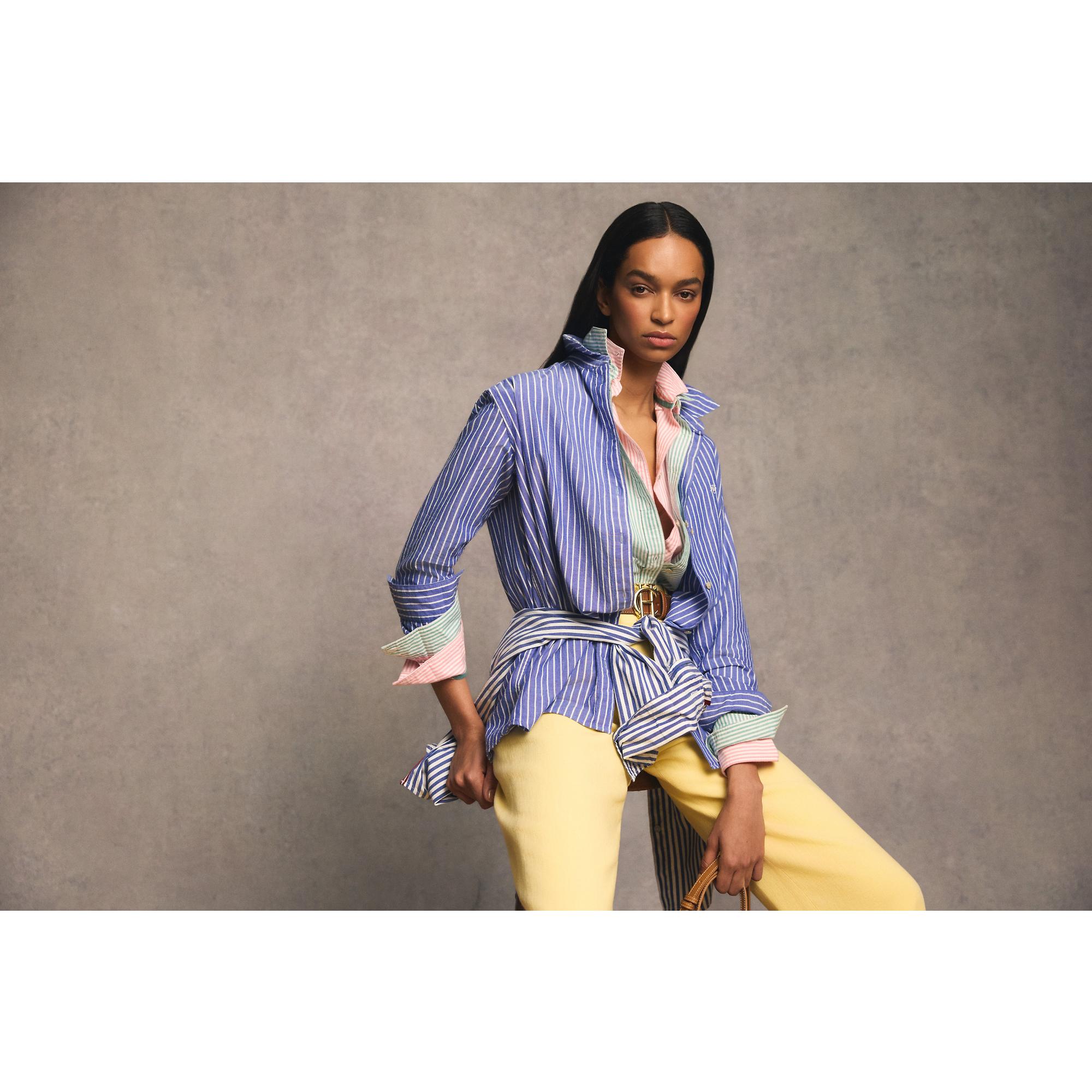 Product image 13 of 16 of Holland Cooper Women's Oxford Shirt - City Pink Stripe