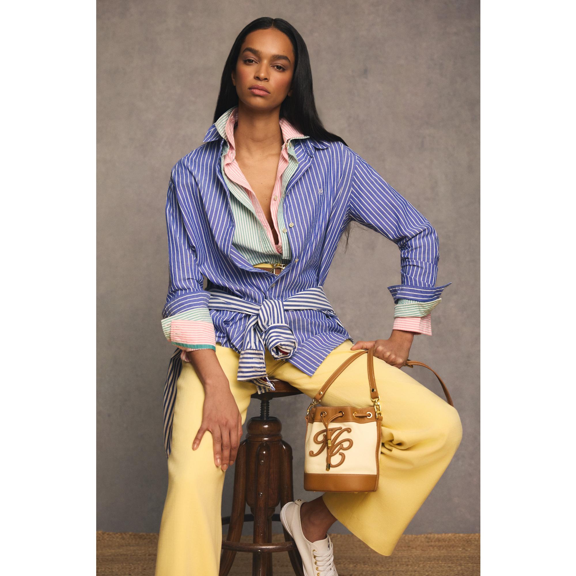 Product image 14 of 16 of Holland Cooper Women's Oxford Shirt - City Pink Stripe