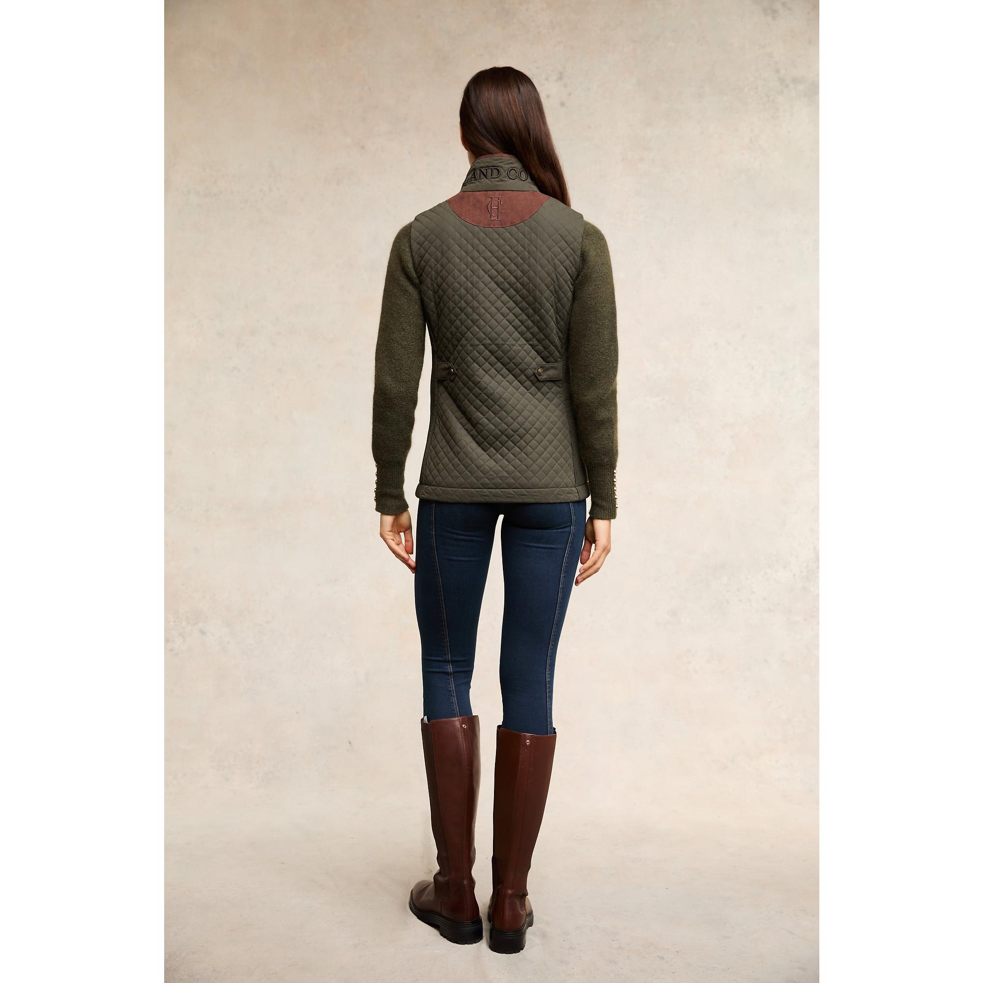 Product image 11 of 11 of Holland Cooper Women's Cambridge Gilet - Dark Olive