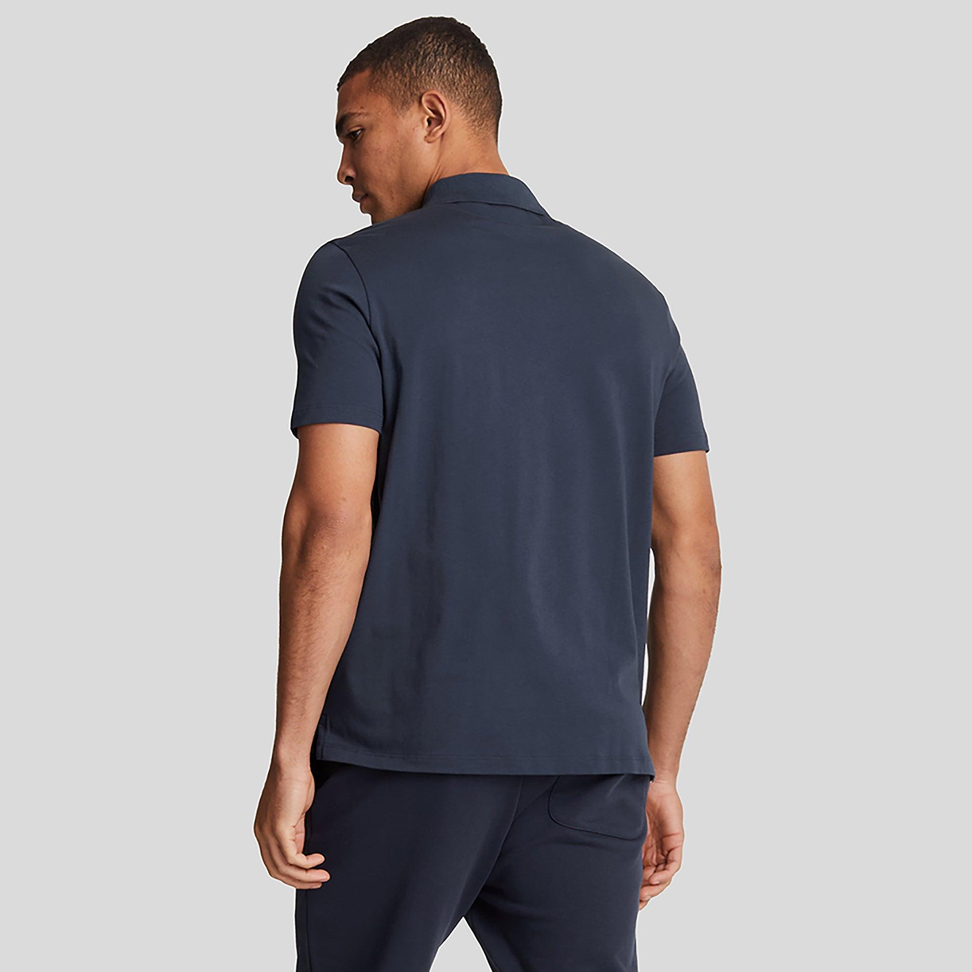 Product image 4 of 5 of Lyle & Scott Men's Cotton Polo Shirt - Midnight Navy