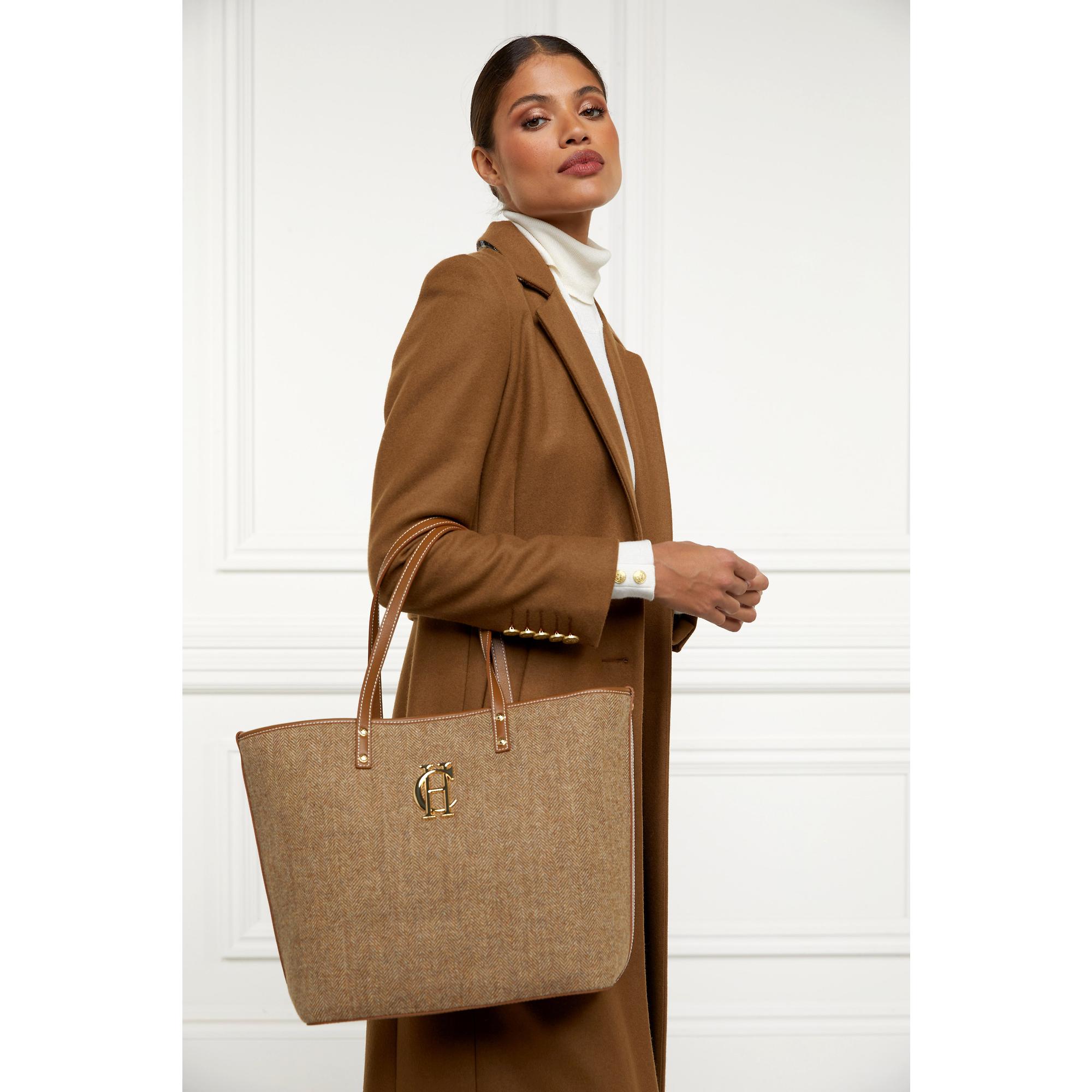 Product image 6 of 6 of Holland Cooper Women's Kensington Tote Bag - Tan Herringbone