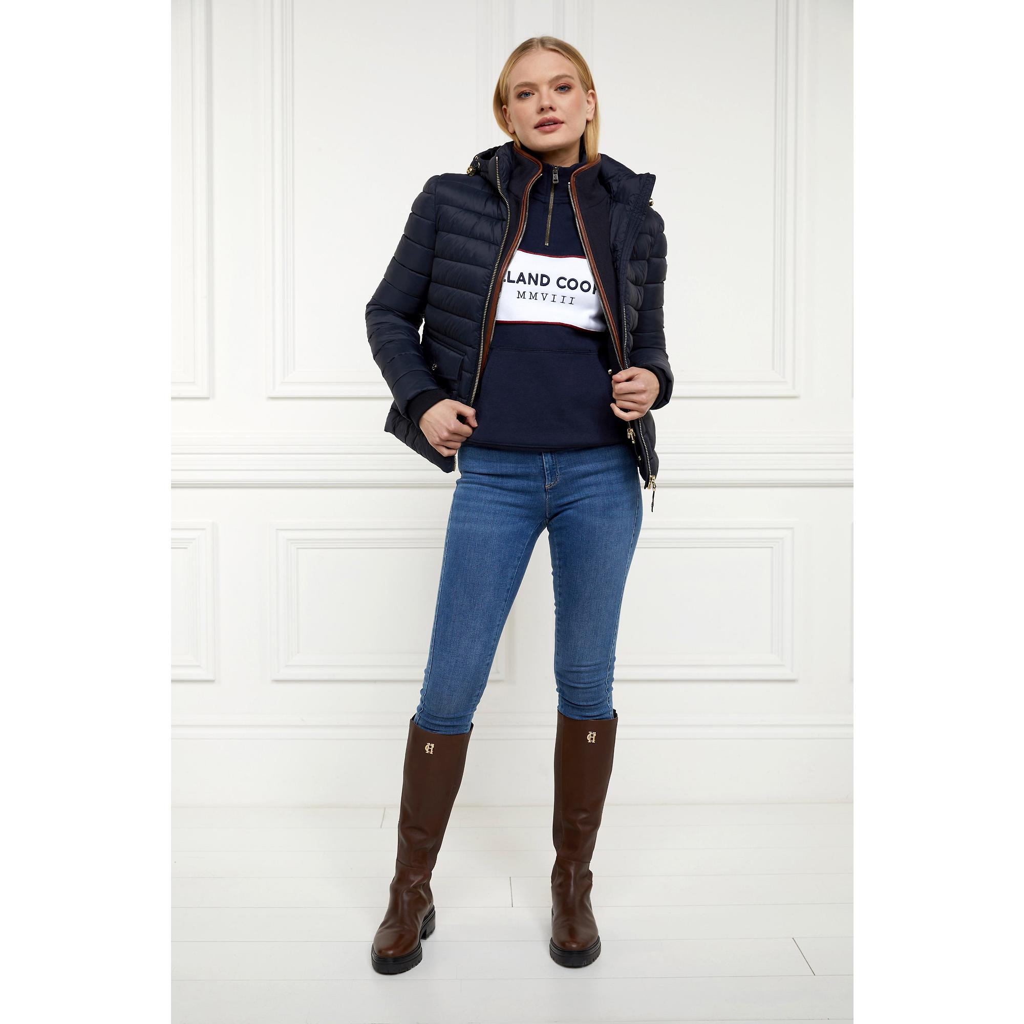 Product image 11 of 11 of Holland Cooper Women's Sporting Heritage Zip Henley - Ink Navy