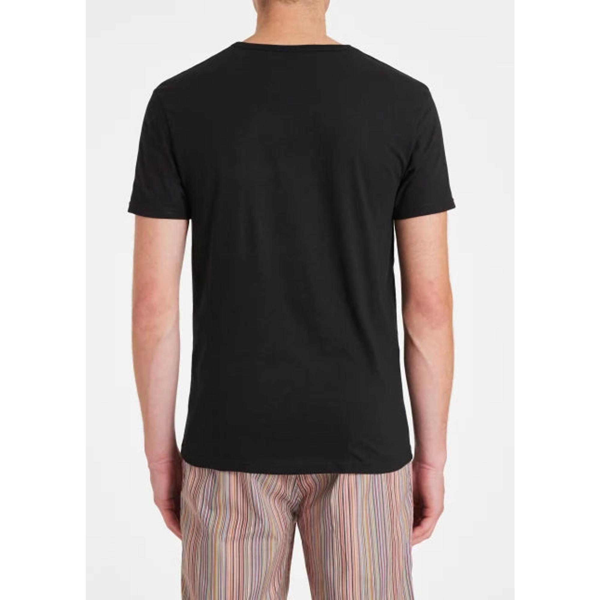 Product image 3 of 14 of Paul Smith Men's Organic Cotton Logo 5 Pack Lounge T-Shirts - Mixed