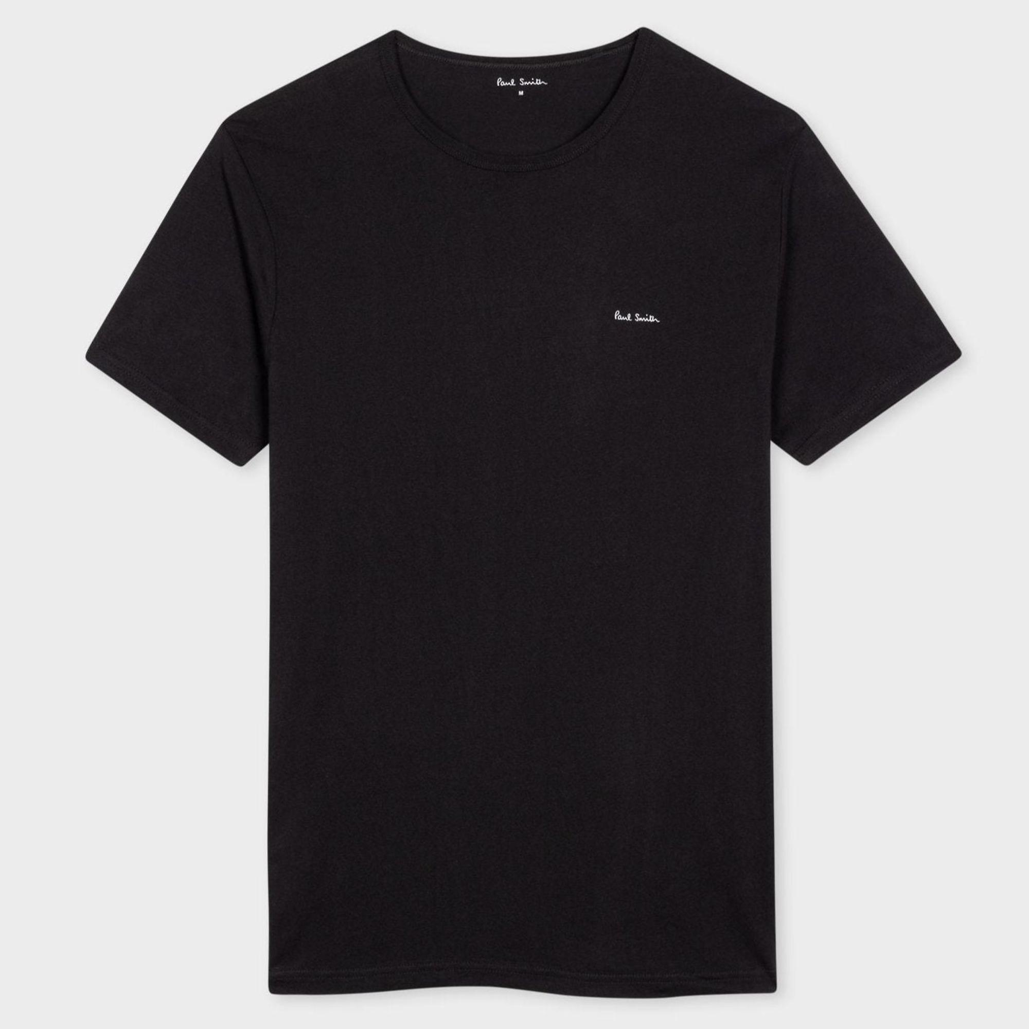 Product image 9 of 14 of Paul Smith Men's Organic Cotton Logo 5 Pack Lounge T-Shirts - Mixed