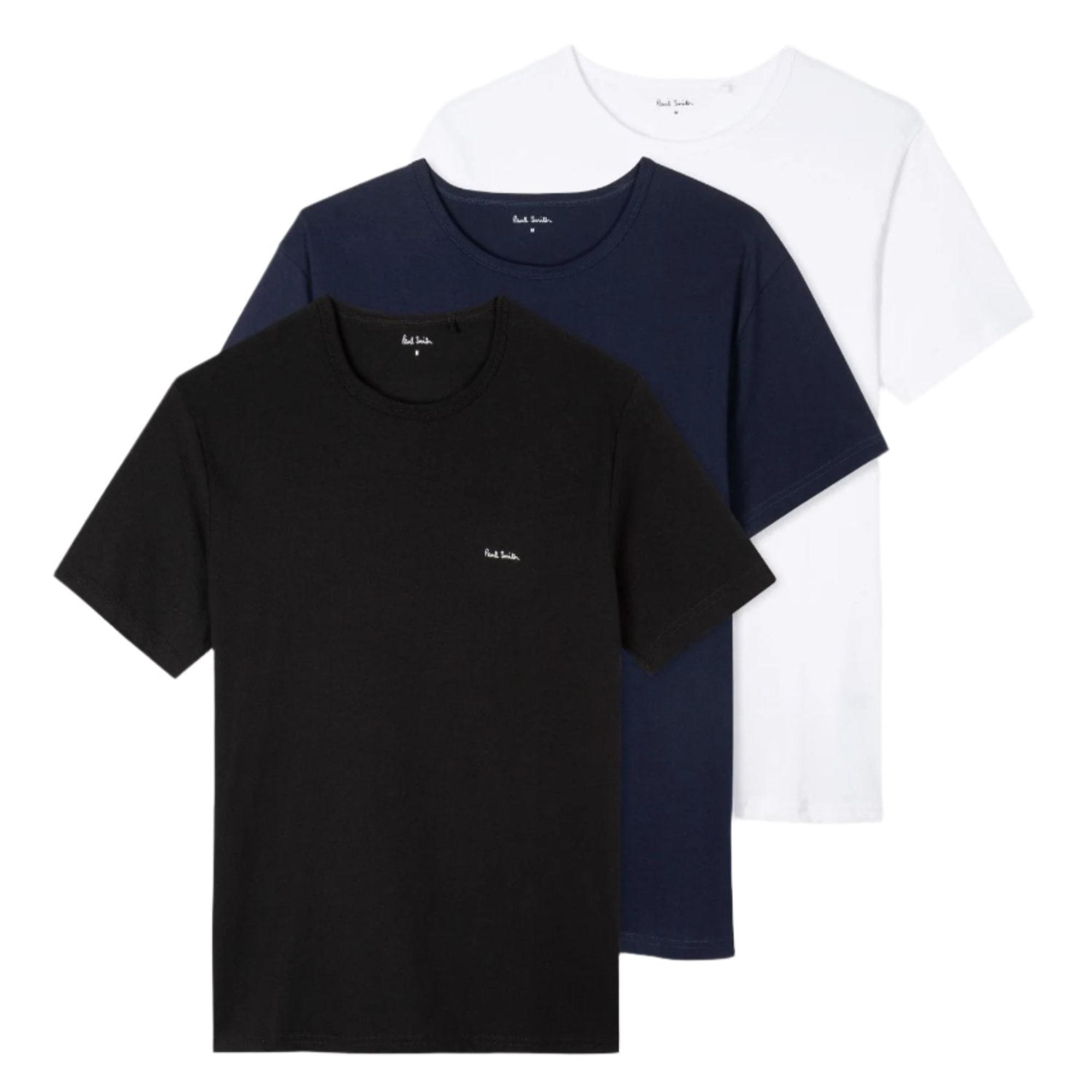 Product image 1 of 14 of Paul Smith Men's Logo Lounge T-Shirts - 3 Pack - Multicolour