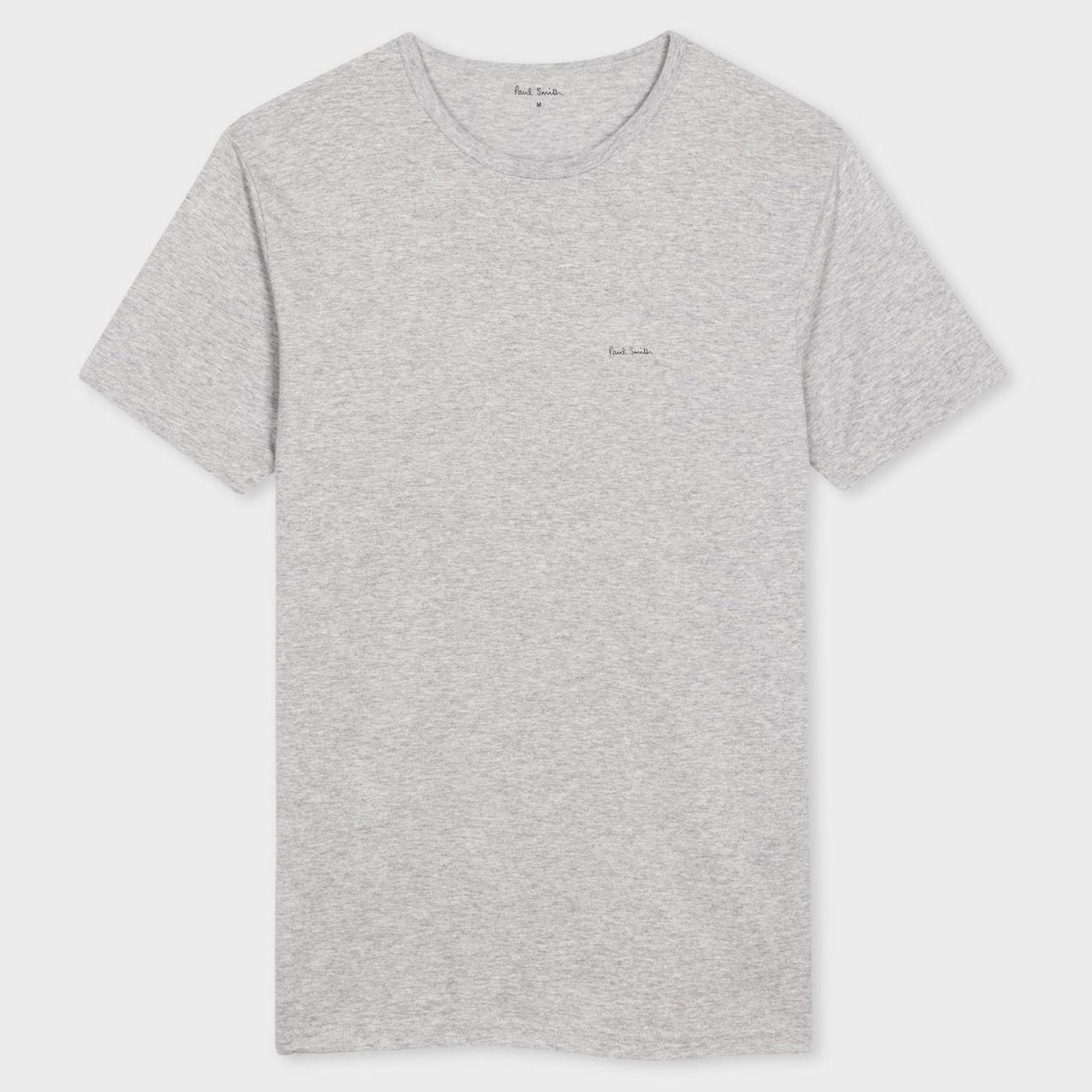 Product image 10 of 14 of Paul Smith Men's Organic Cotton Logo 5 Pack Lounge T-Shirts - Mixed