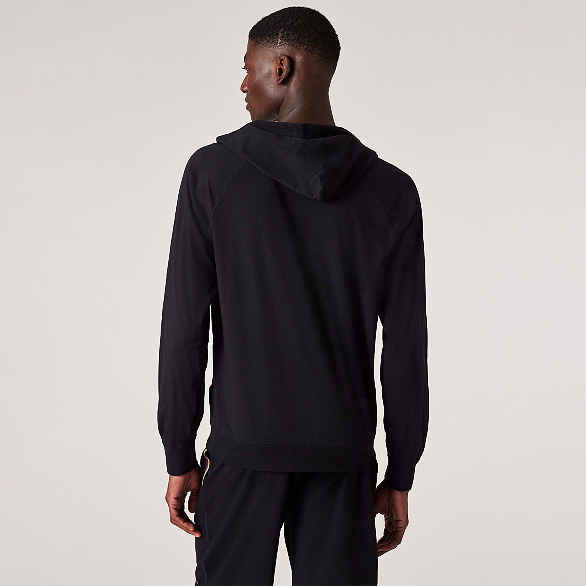 パーカー・フーディ PAUL SMITH Men Hoodies M1R 180T EP2181 BLACK Men's Black Signature Logo Print Hoodie