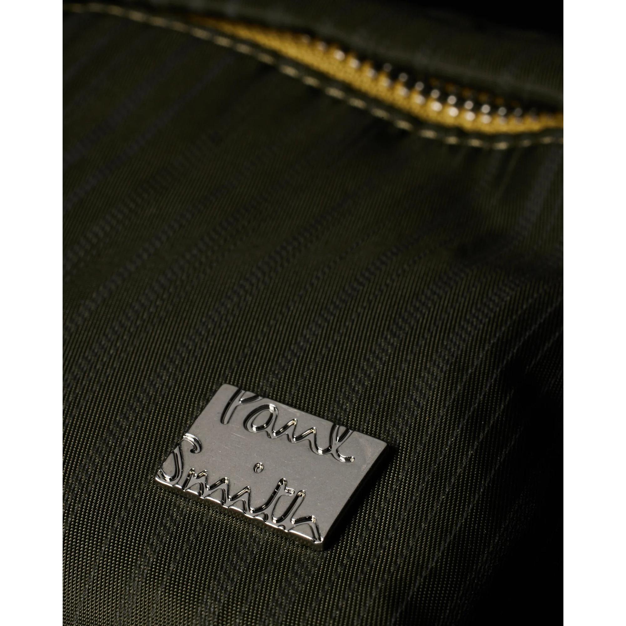 Product image 8 of 10 of Paul Smith Men's 'Laser Stripe' Recycled-Nylon Crossbody Bag - Green