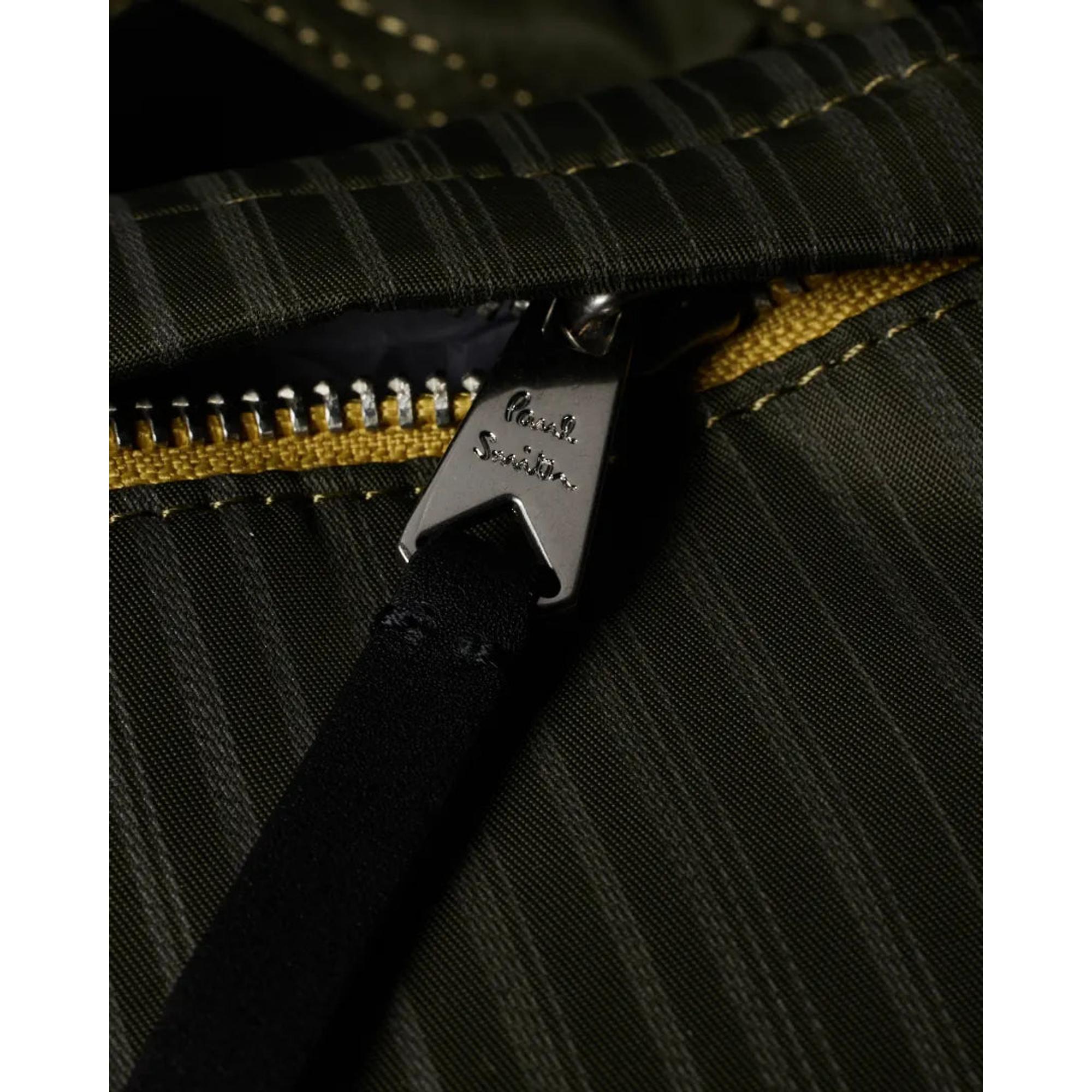 Product image 10 of 10 of Paul Smith Men's 'Laser Stripe' Recycled-Nylon Crossbody Bag - Green