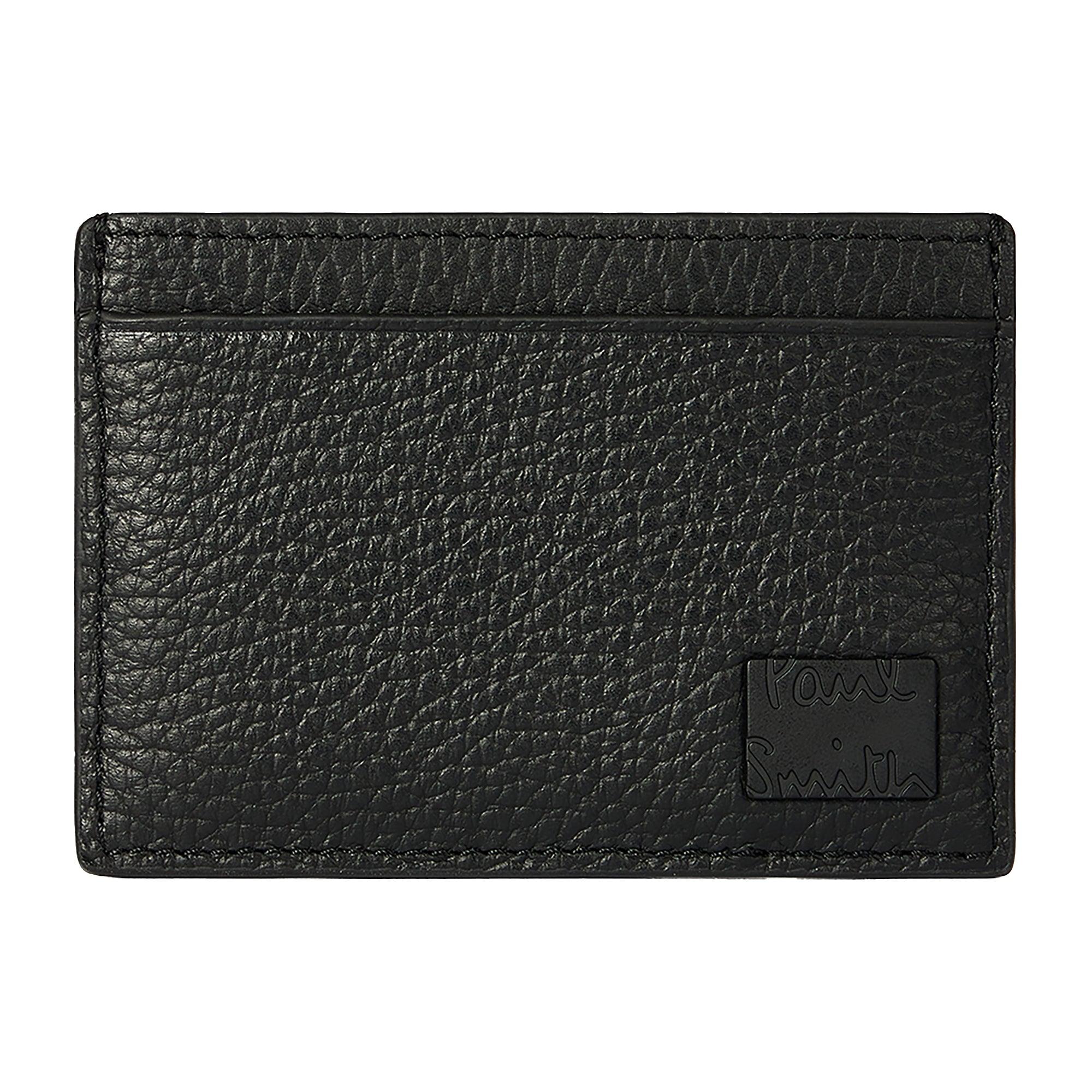 Product image 1 of 5 of Paul Smith Men's Grained Leather Card Holder - Black