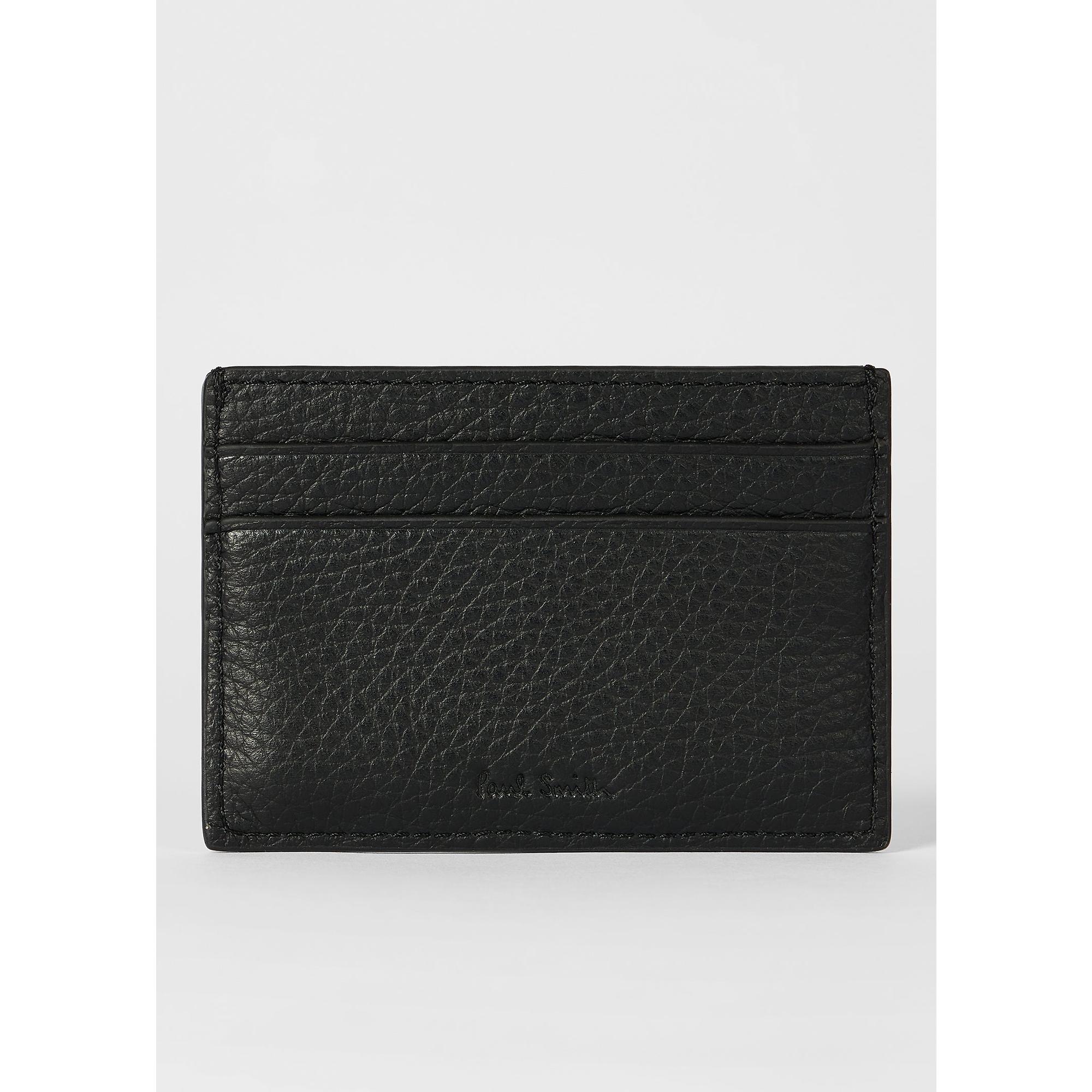 Product image 2 of 5 of Paul Smith Men's Grained Leather Card Holder - Black
