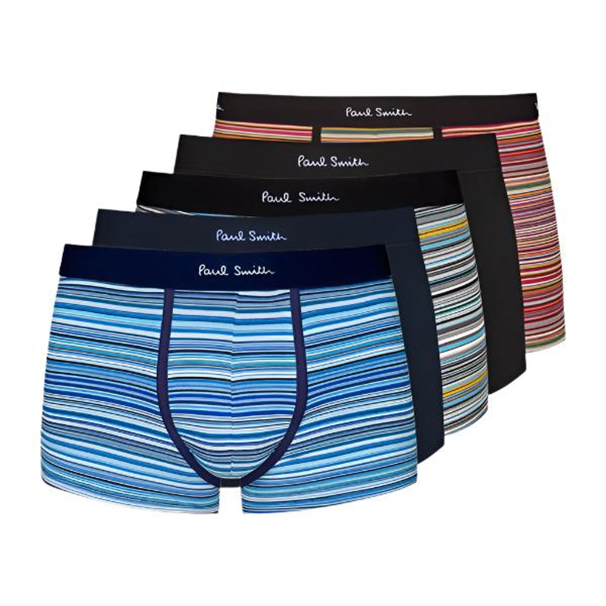 Product image 2 of 13 of Paul Smith Men's Organic Cotton 5 Pack Boxer Briefs - Signature Stripe