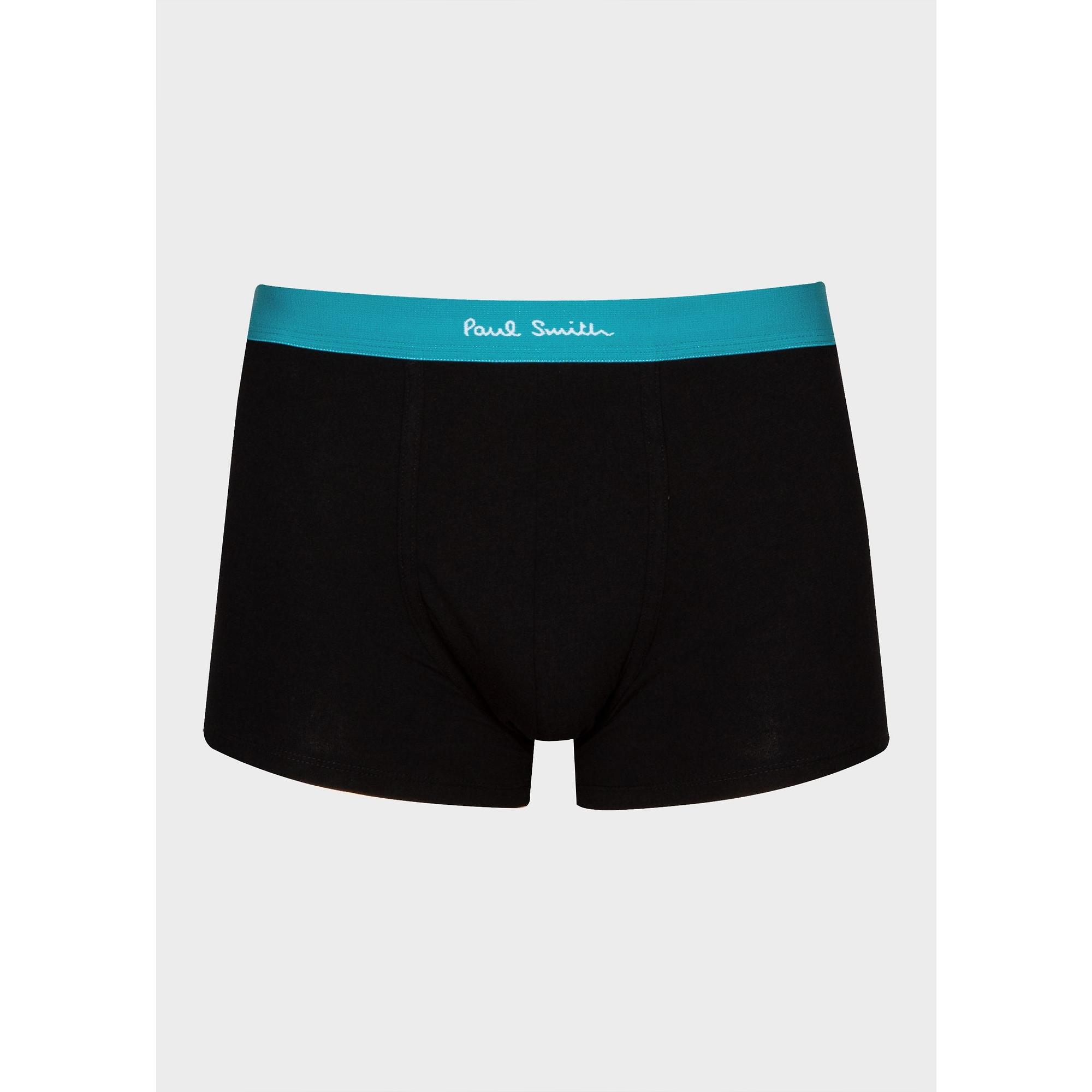 Product image 2 of 4 of Paul Smith Men's Contrast-Waist Boxer Briefs / Trunks 3 Pack - Black