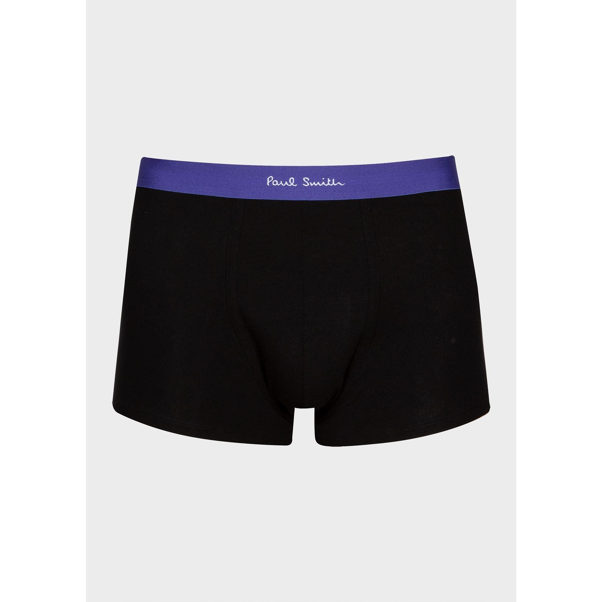 Product image 3 of 4 of Paul Smith Men's Contrast-Waist Boxer Briefs / Trunks 3 Pack - Black