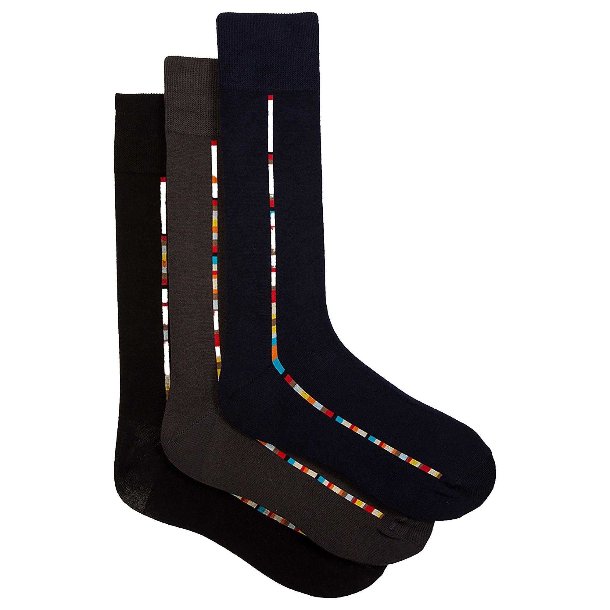Product image 1 of 6 of Paul Smith Men's Central Signature Stripe 3 Pack Socks - Multicolour
