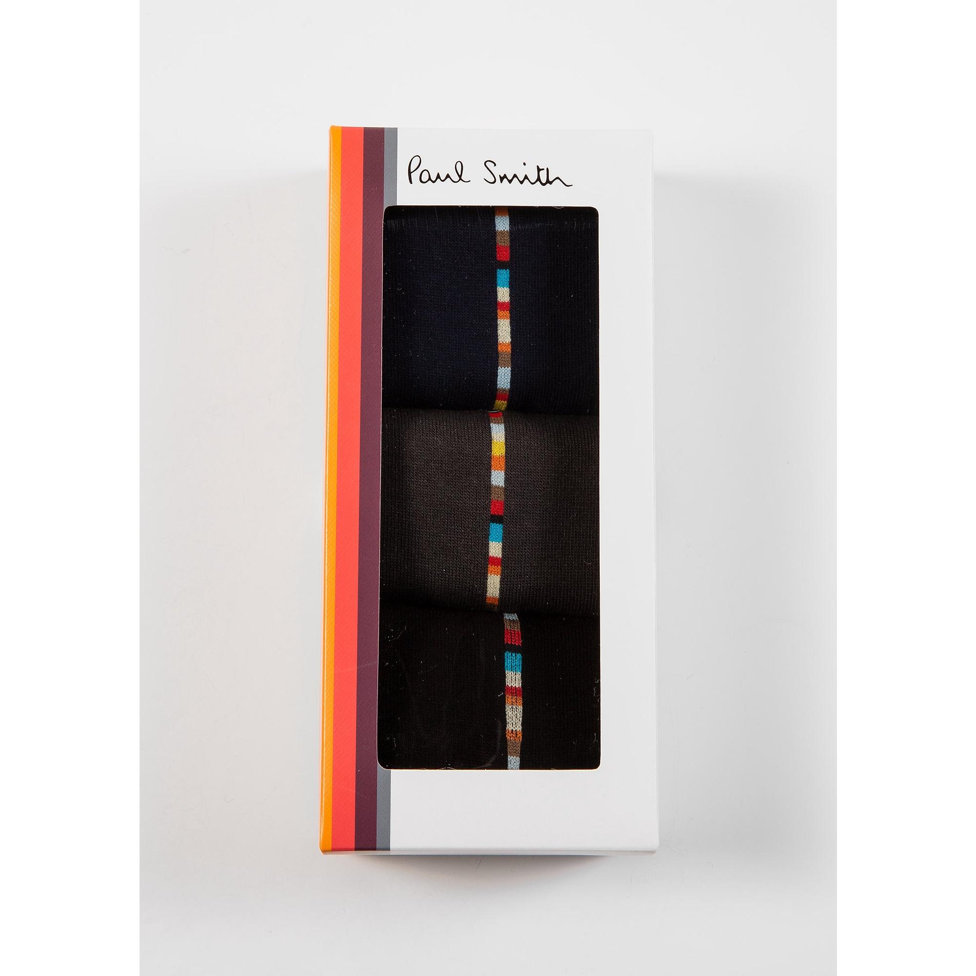 Product image 2 of 6 of Paul Smith Men's Central Signature Stripe 3 Pack Socks - Multicolour