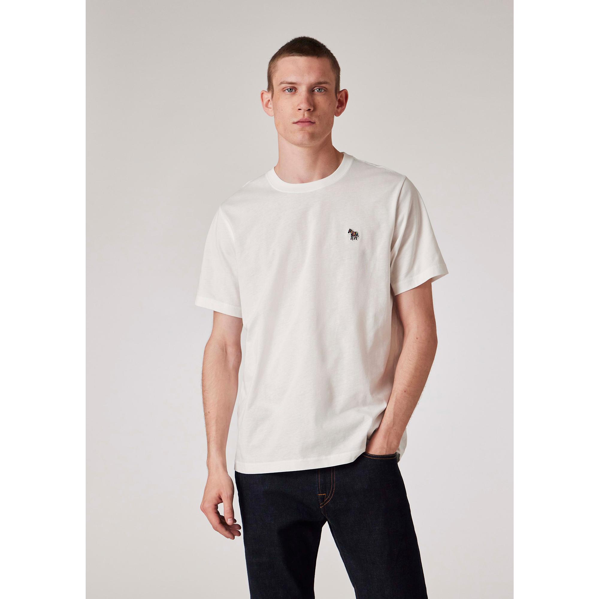 Product image 2 of 8 of PS By Paul Smith Men's Cotton Zebra Logo T-Shirt - White