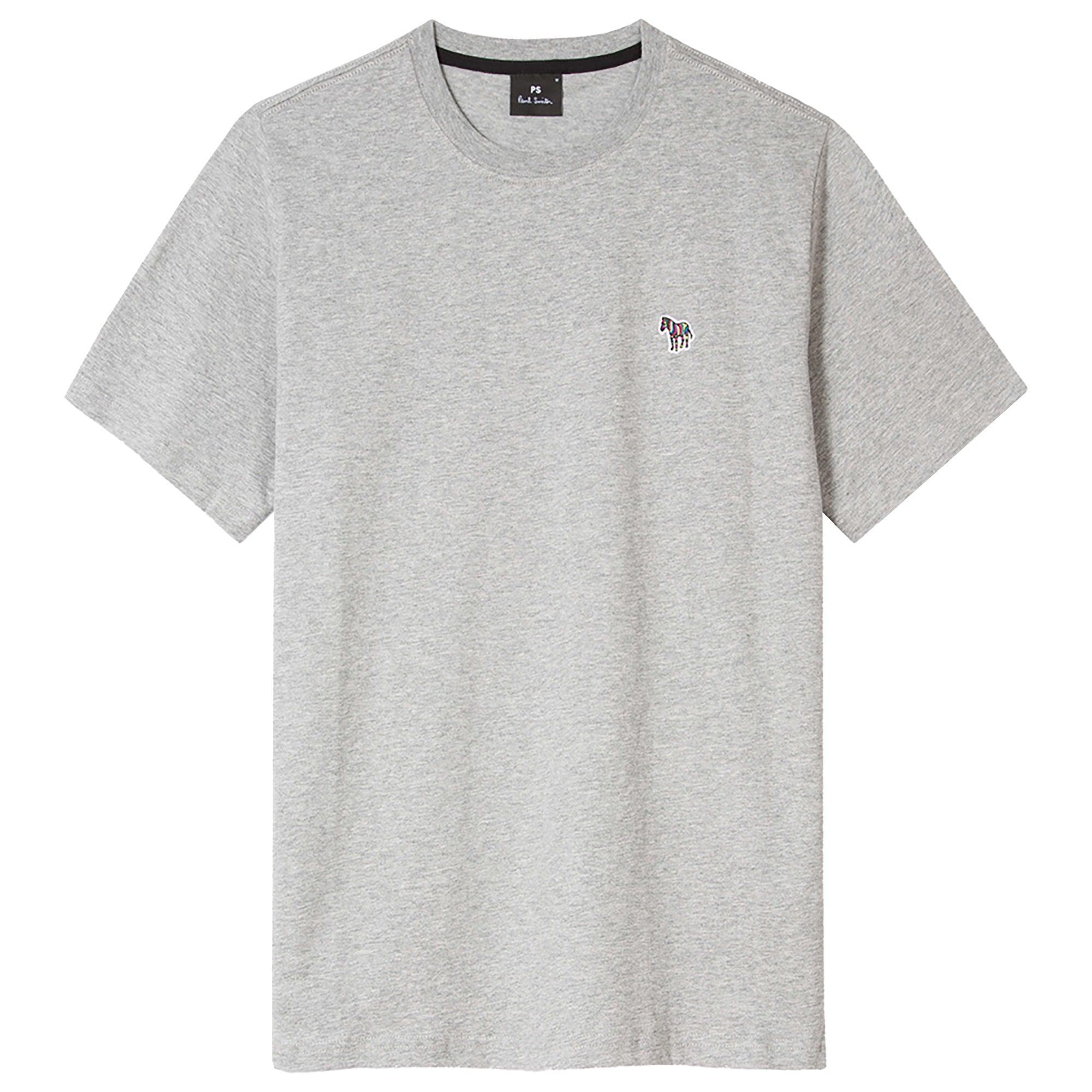 Product image 1 of 5 of PS By Paul Smith Men's Cotton Zebra Logo T-Shirt - Grey Melange