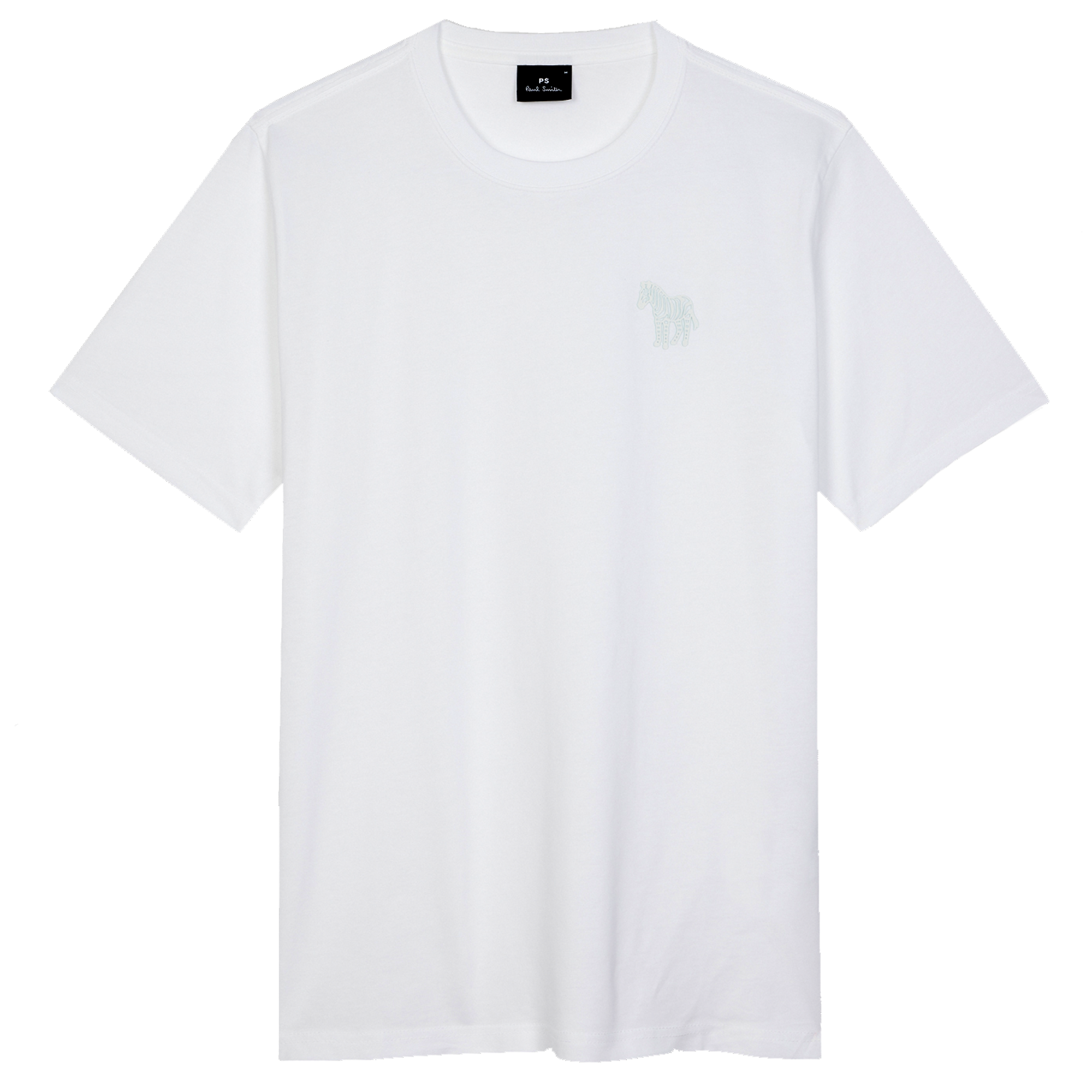 Product image 1 of 5 of Paul Smith Men's Regular Fit Zebra T-Shirt - White