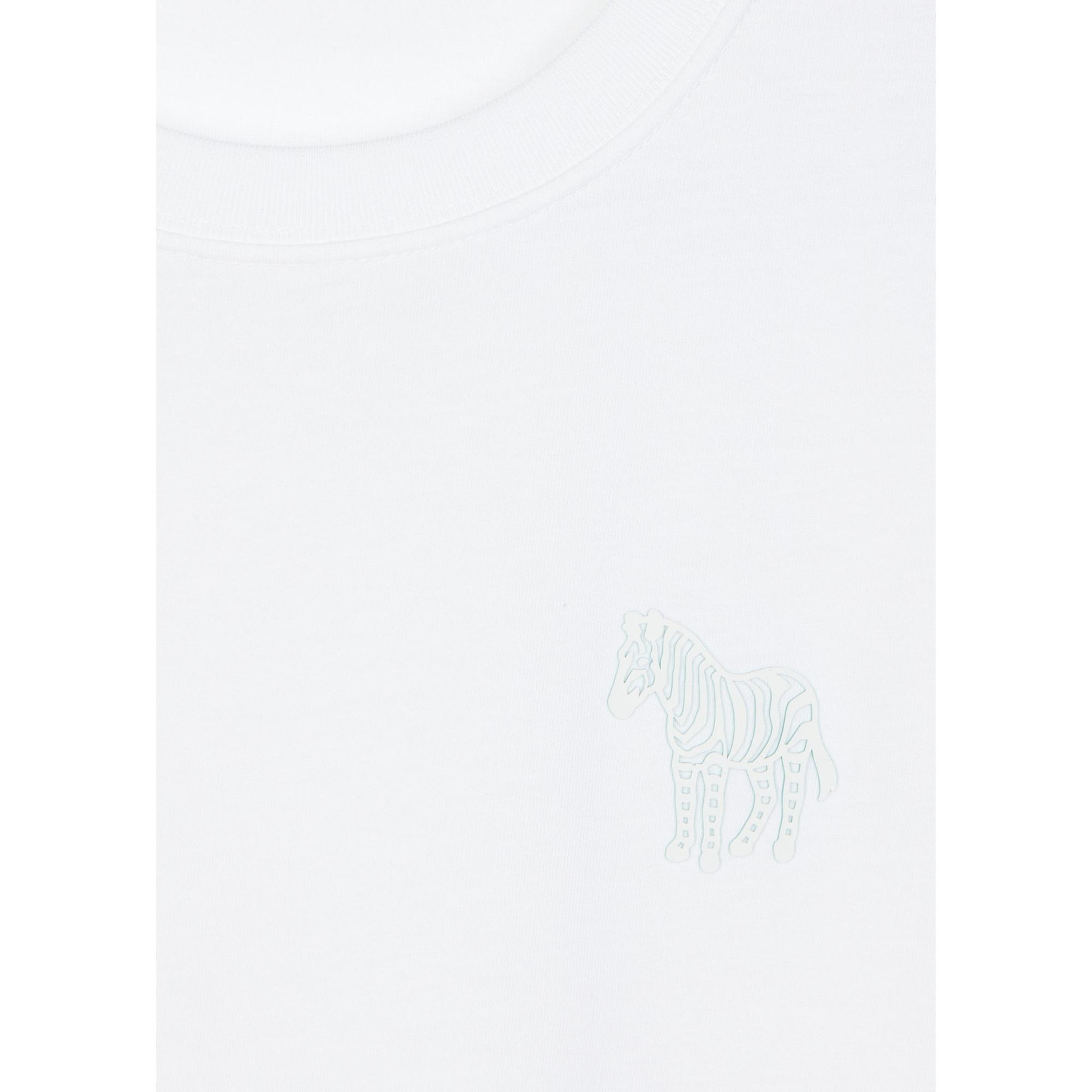 Product image 5 of 5 of Paul Smith Men's Regular Fit Zebra T-Shirt - White