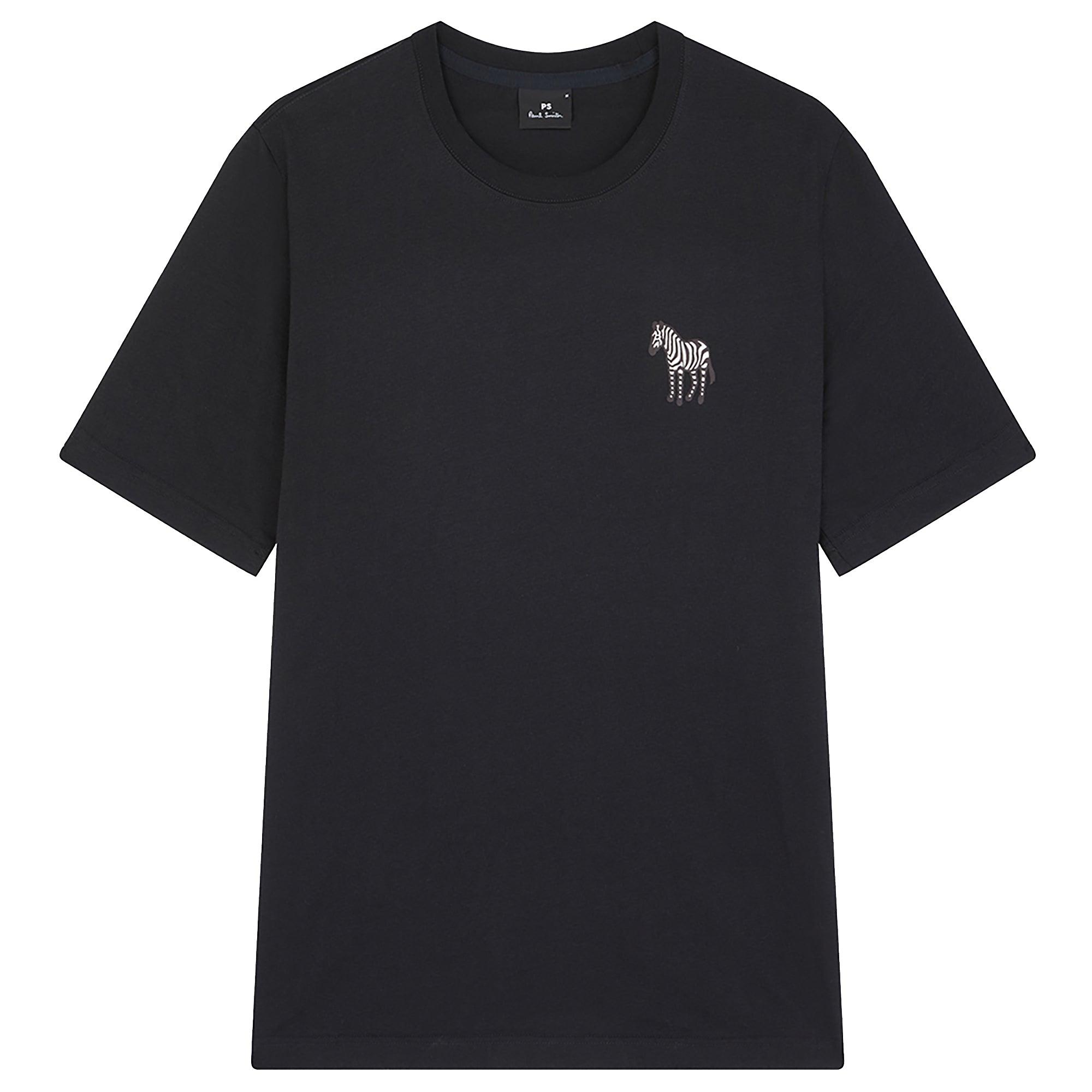 PS By Paul Smith Men's Reg Fit Small Zebra T-Shirt - Black