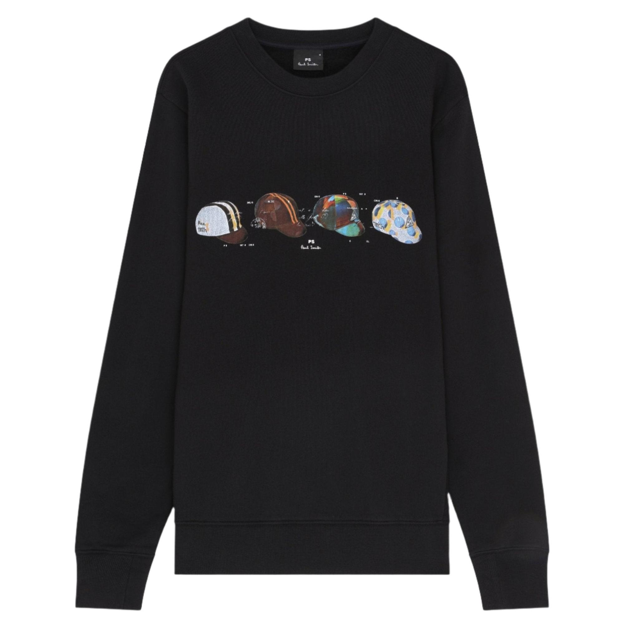 Product image 1 of 8 of Paul Smith Men's Cycling Caps Sweatshirt - Black