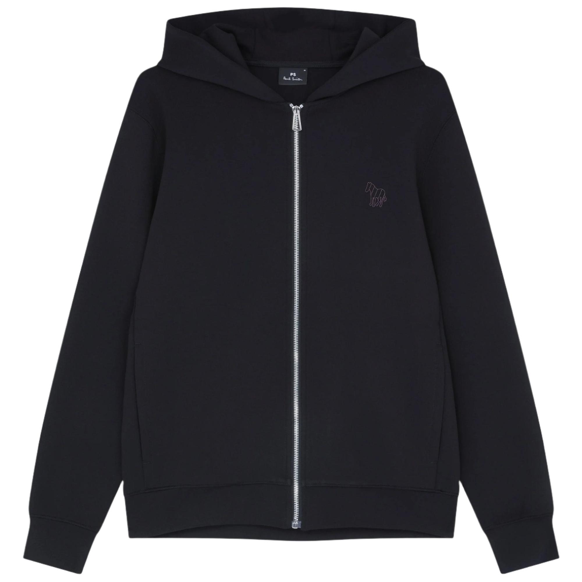 Product image 1 of 5 of Paul Smith Men's Zebra Stripe Zip Hoodie - Black