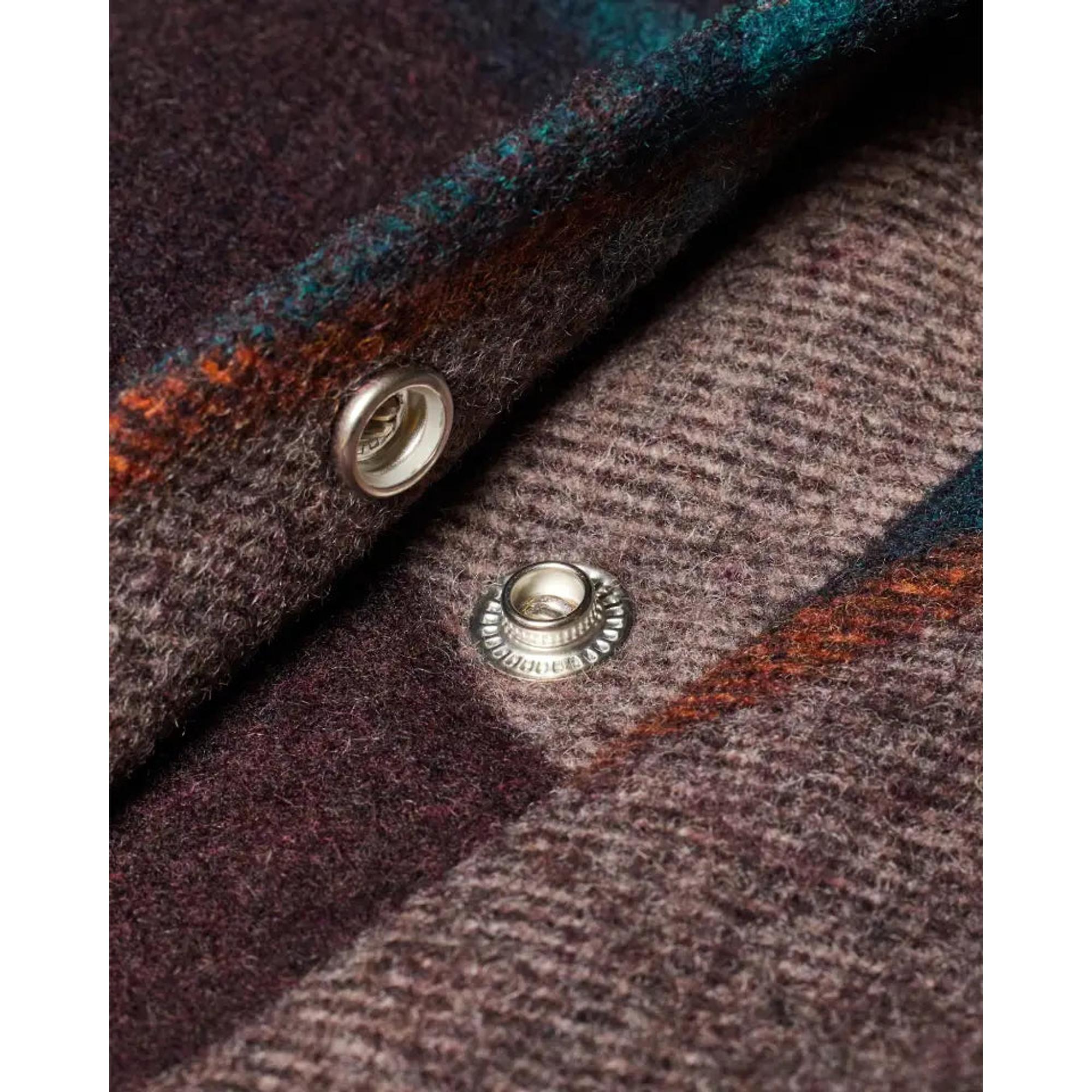 Product image 16 of 16 of Paul Smith Men's Wool-Blend Harrington Jacket - Ecru & Burgundy Check