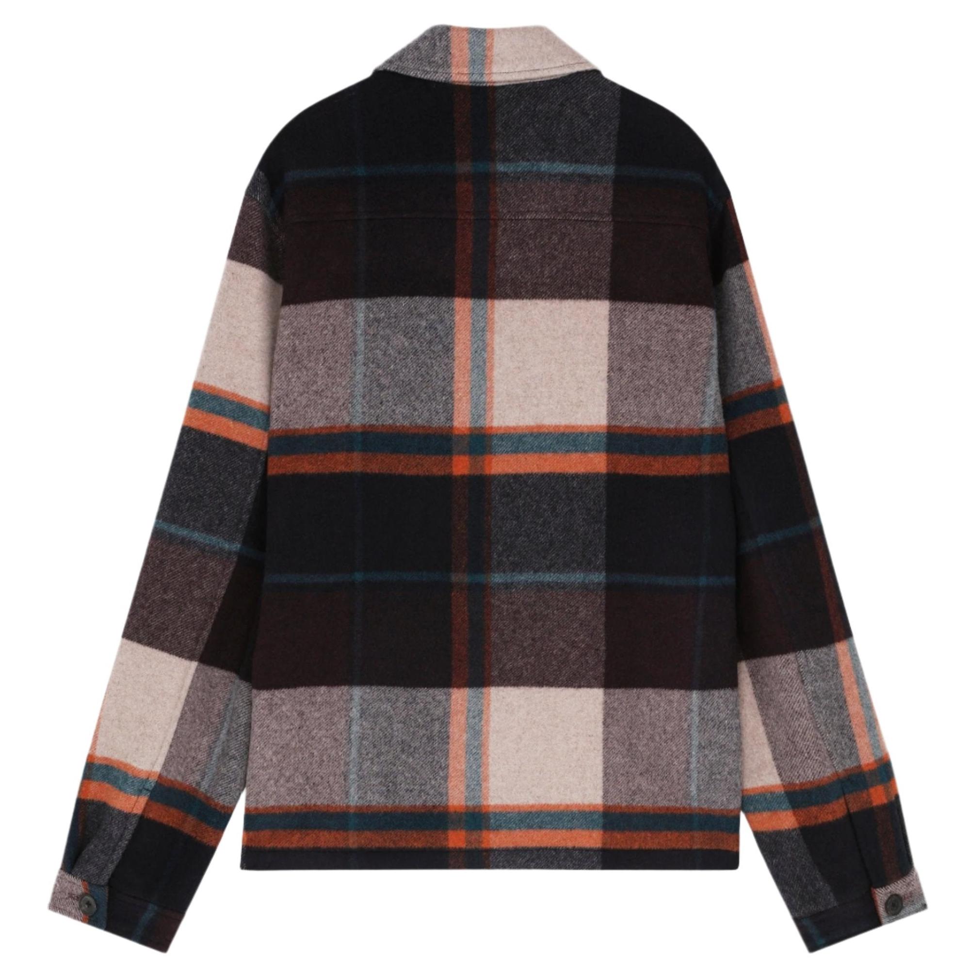 Product image 6 of 16 of Paul Smith Men's Wool-Blend Harrington Jacket - Ecru & Burgundy Check