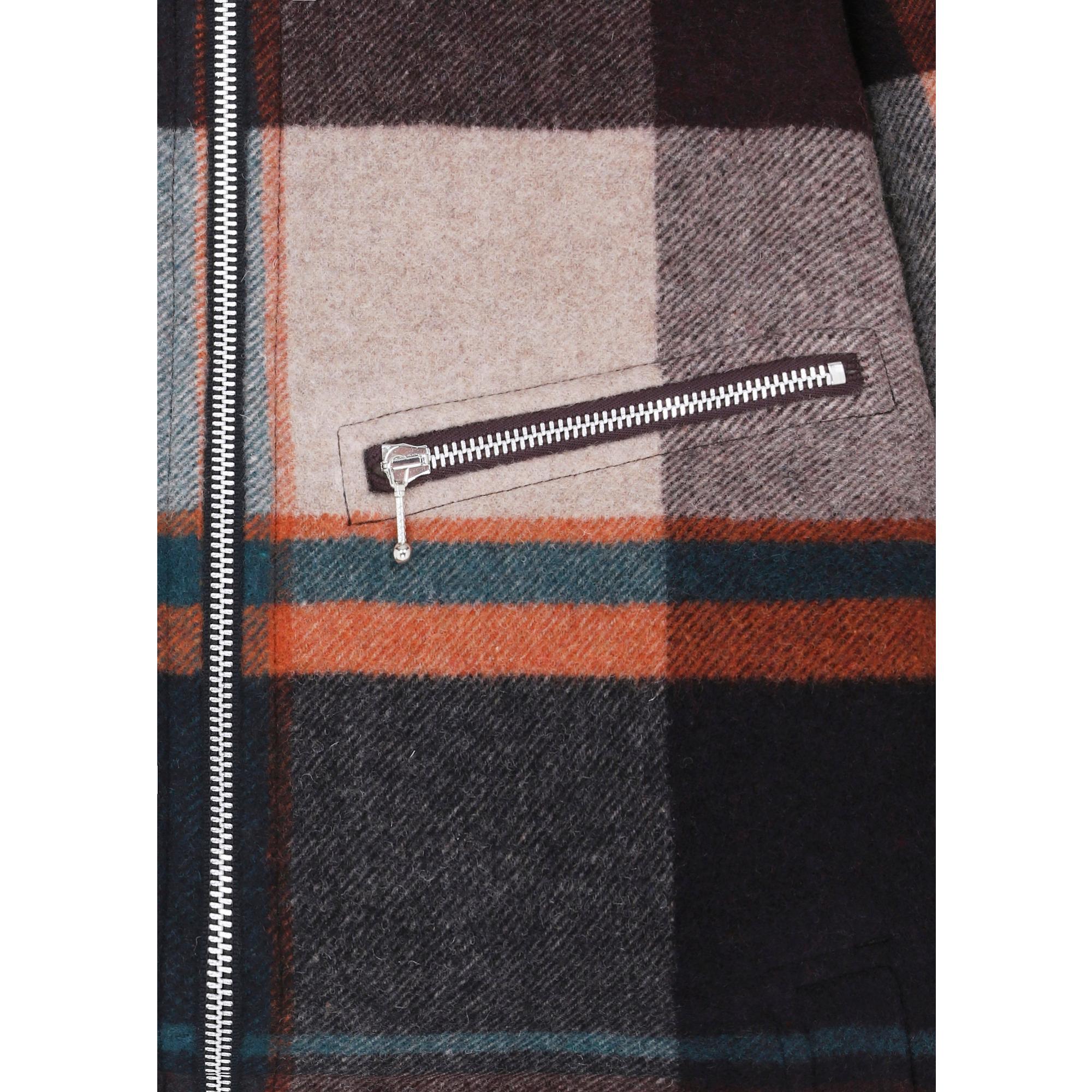 Product image 15 of 16 of Paul Smith Men's Wool-Blend Harrington Jacket - Ecru & Burgundy Check