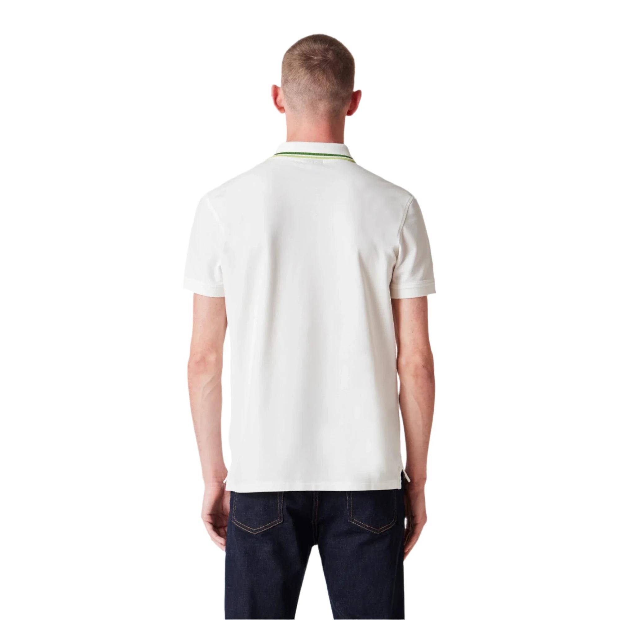 Product image 3 of 11 of Paul Smith Men's Regular Fit Stretch-Cotton 'Broad Stripe Zebra' Polo Shirt - White