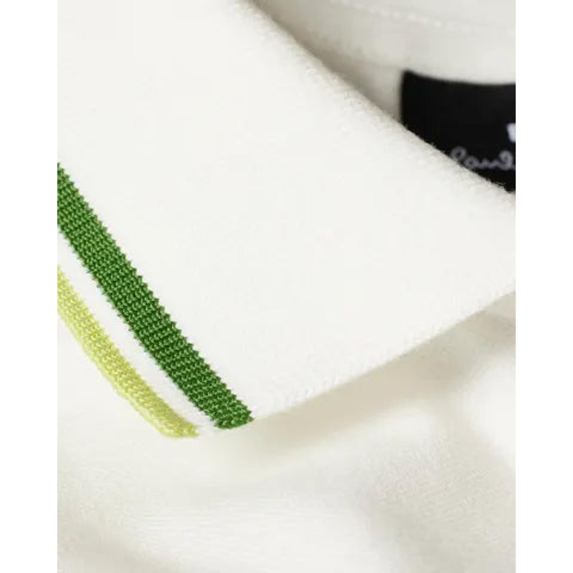 Product image 9 of 11 of Paul Smith Men's Regular Fit Stretch-Cotton 'Broad Stripe Zebra' Polo Shirt - White