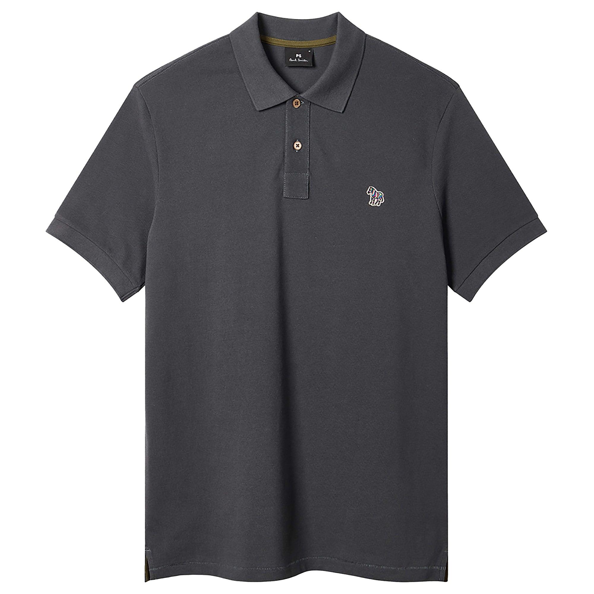 Product image 1 of 4 of PS By Paul Smith Men's Organic Cotton Zebra Polo Shirt - Charcoal