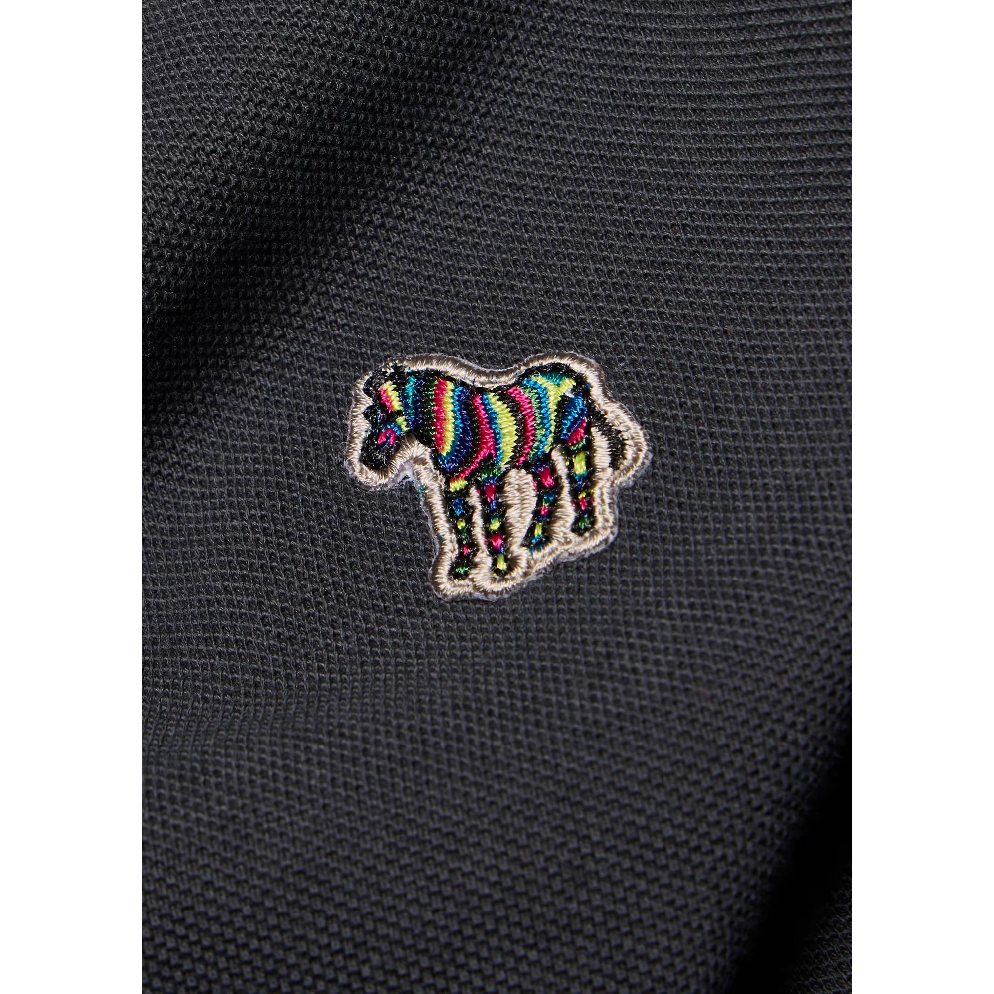Product image 3 of 4 of PS By Paul Smith Men's Organic Cotton Zebra Polo Shirt - Charcoal