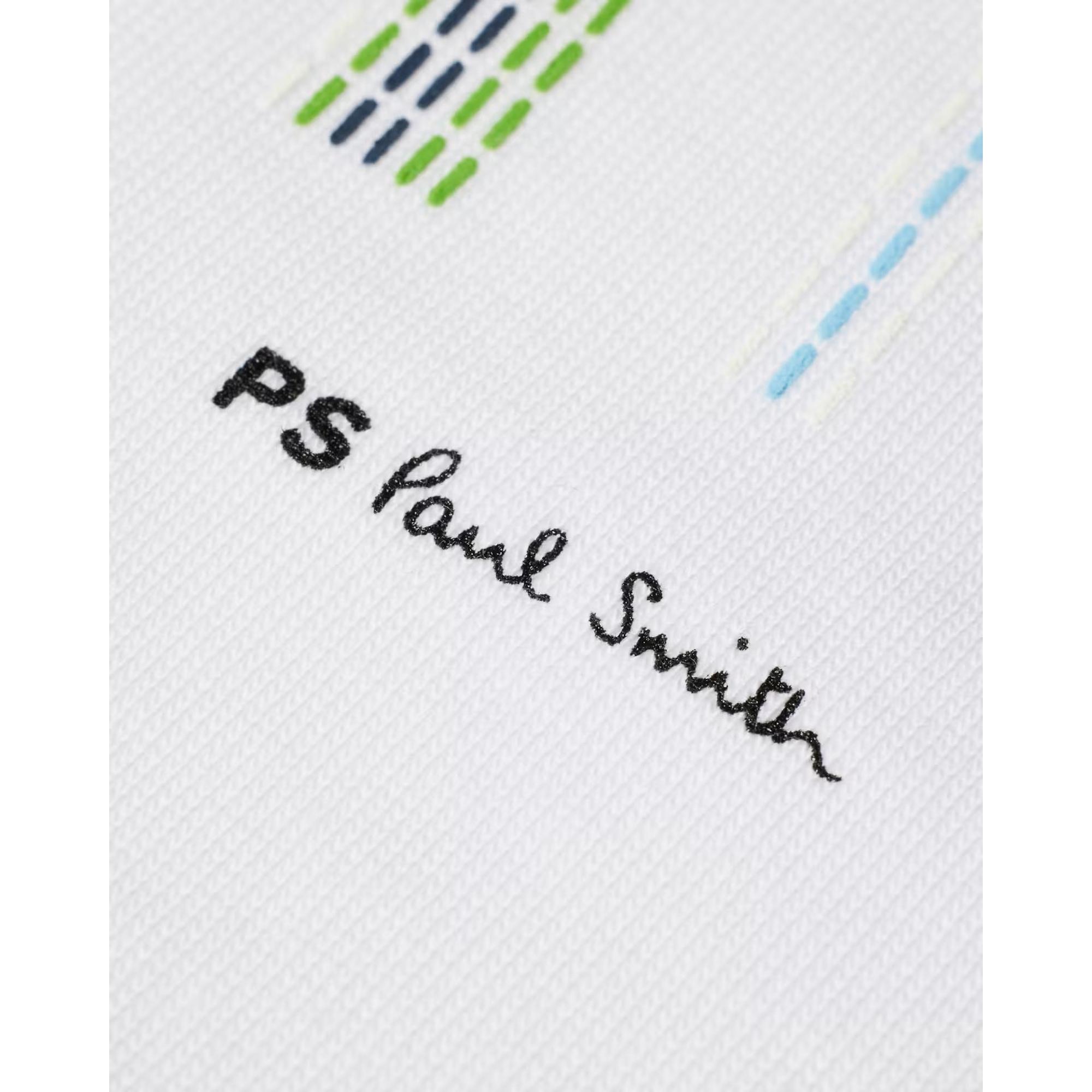 Product image 4 of 6 of PS By Paul Smith Men's Stitch Stripe Print T-Shirt - White