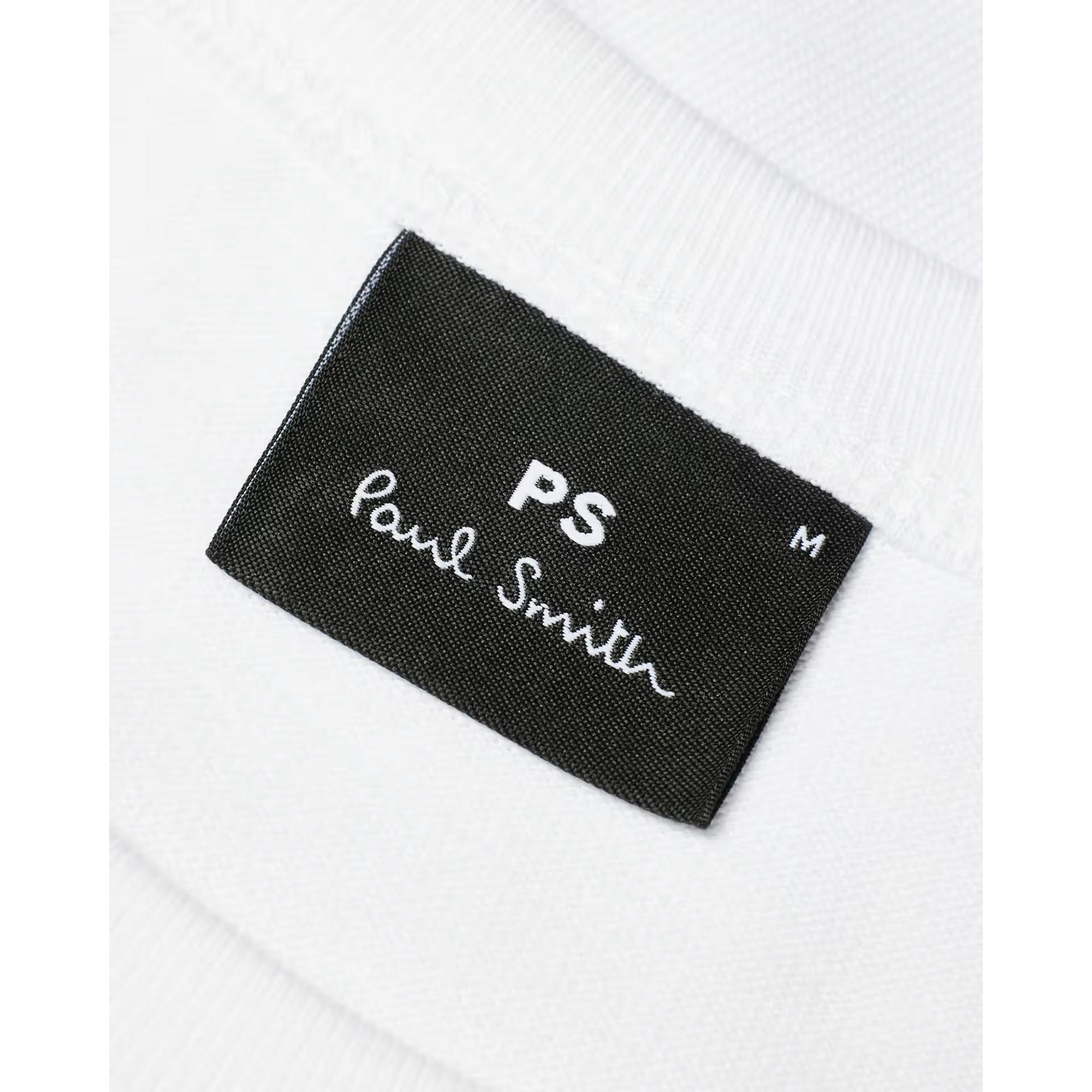 Product image 6 of 6 of PS By Paul Smith Men's Stitch Stripe Print T-Shirt - White