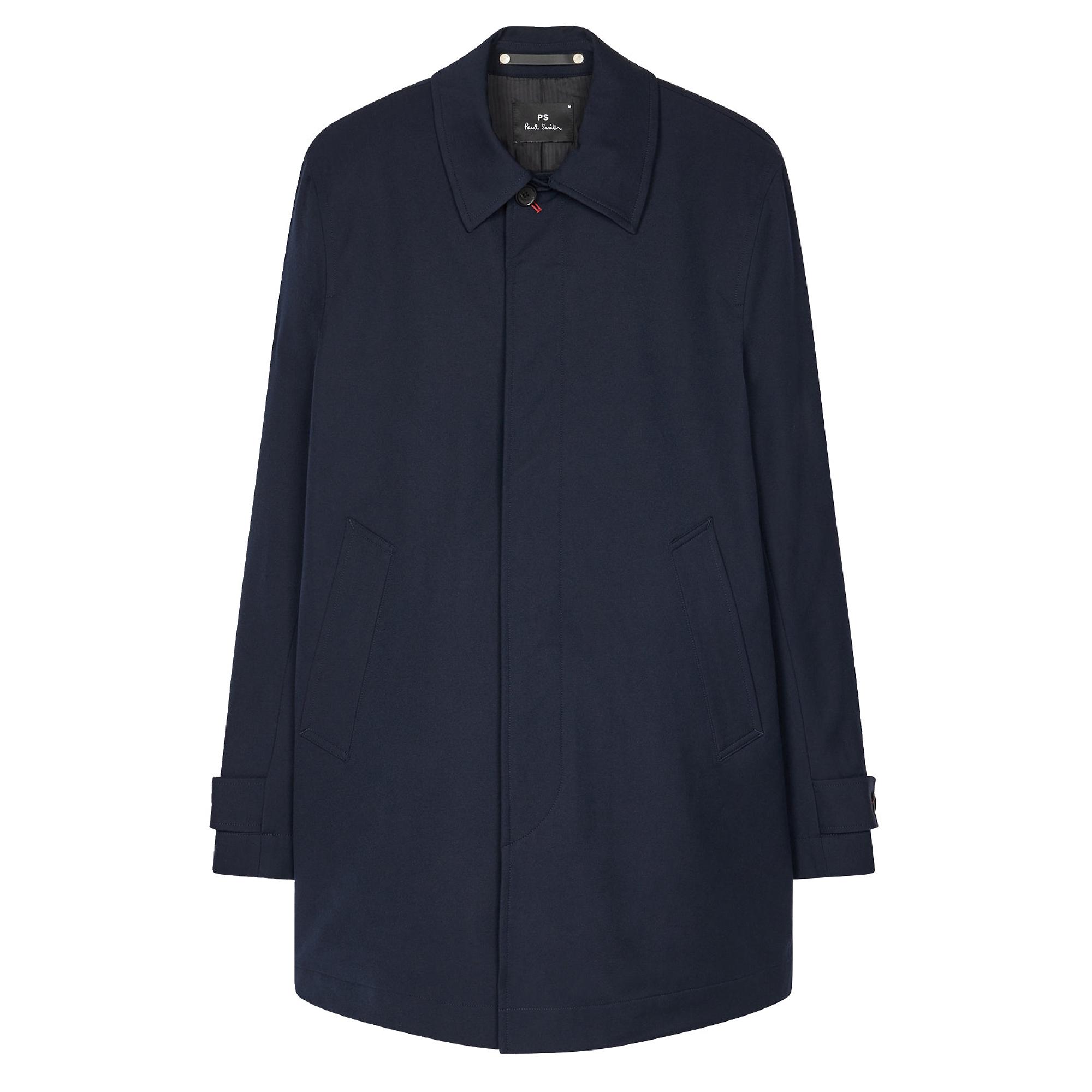 Product image 1 of 15 of Paul Smith Men's Cotton-Blend Mac Coat - Navy