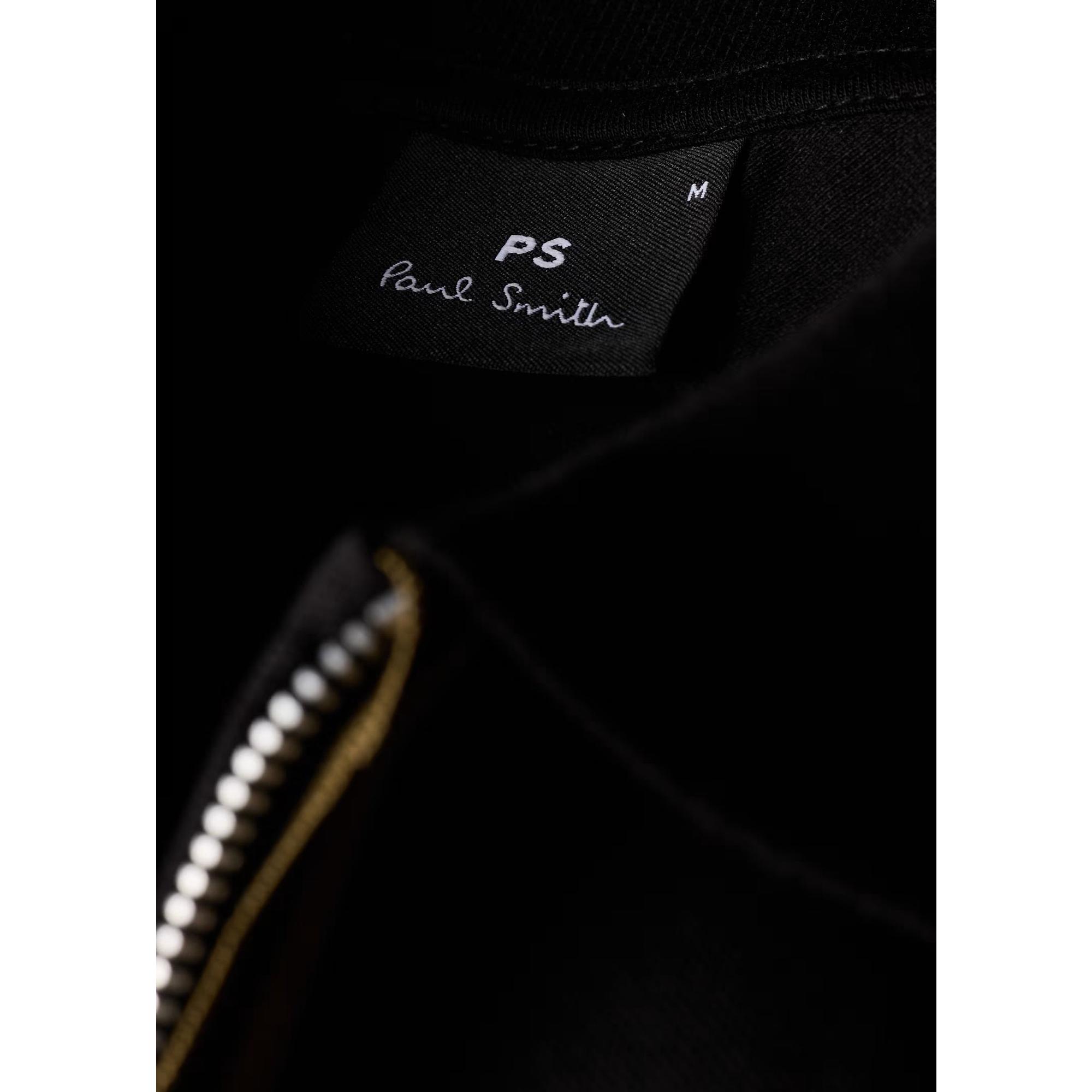 Product image 4 of 7 of PS By Paul Smith Men's Contrast Tipping Zip Polo Shirt - Black