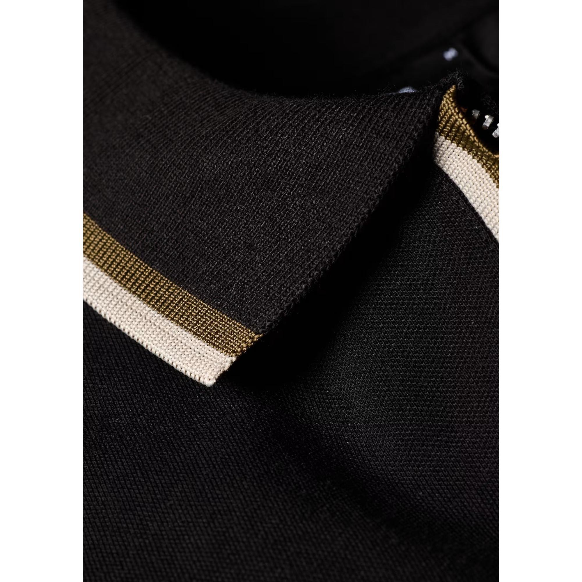 Product image 5 of 7 of PS By Paul Smith Men's Contrast Tipping Zip Polo Shirt - Black