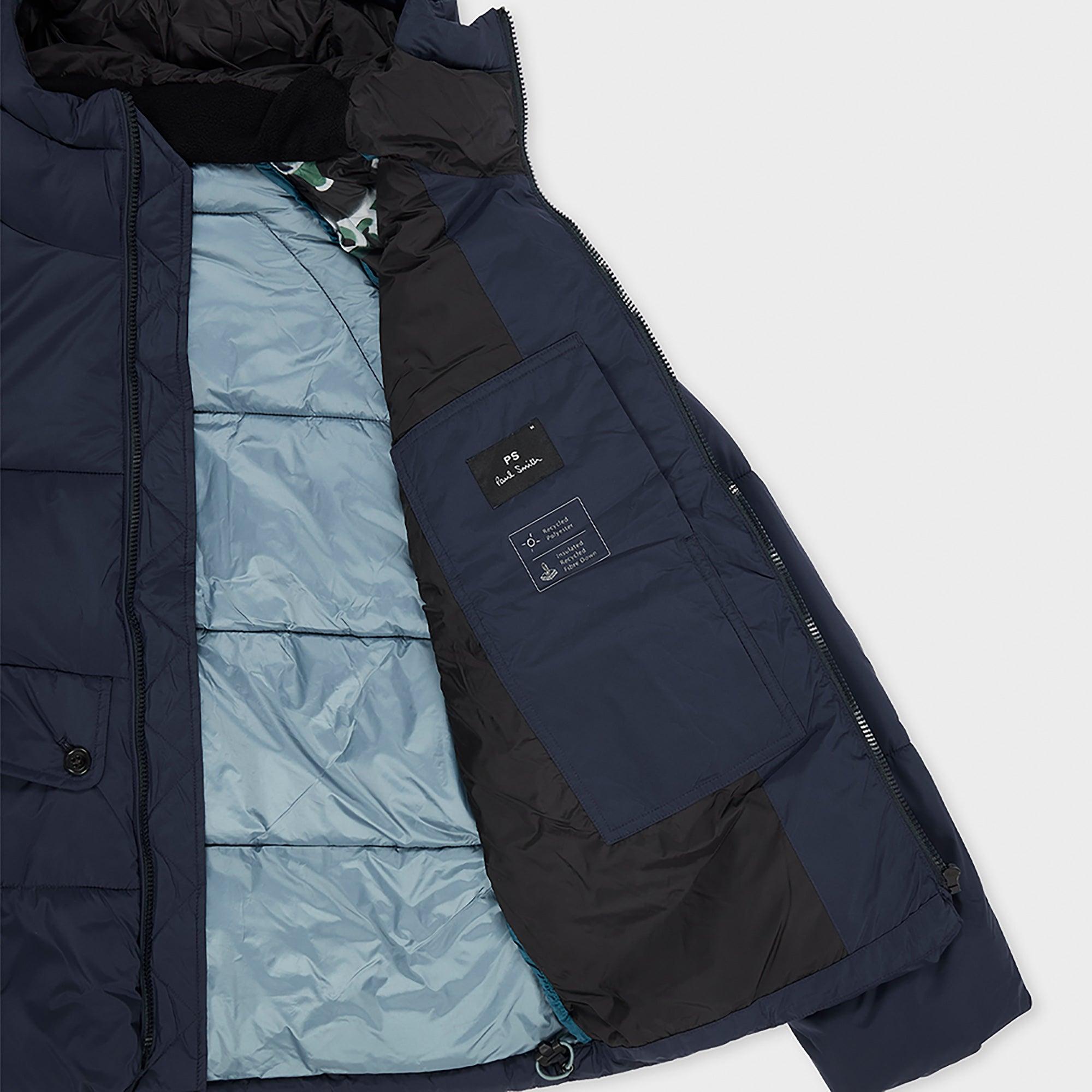 Product image 3 of 4 of Paul Smith Men's Fibre Down Raglan Puffa Jacket - Dark Navy
