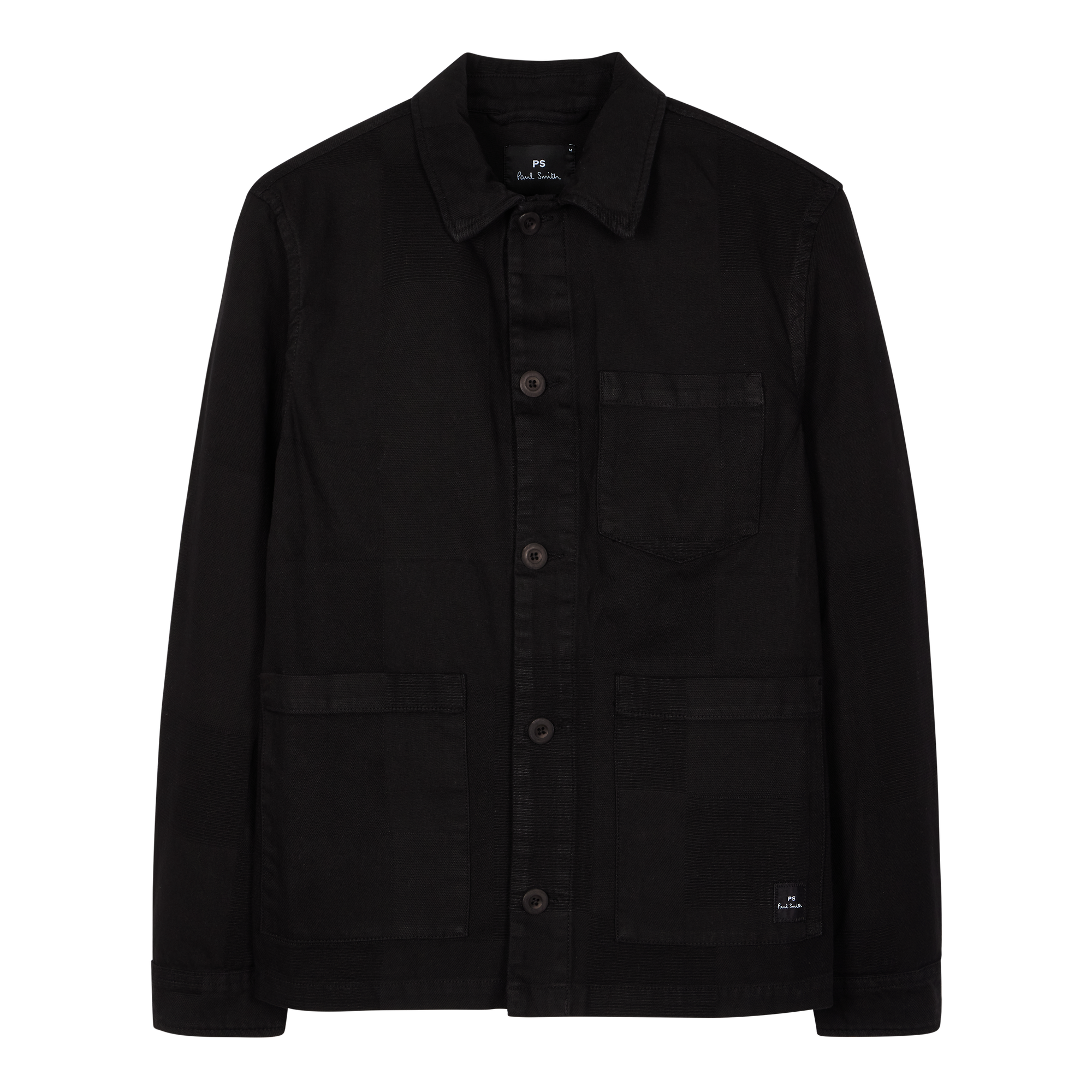 Product image 1 of 4 of PS By Paul Smith Men's Cotton Jacquard Work Jacket - Black