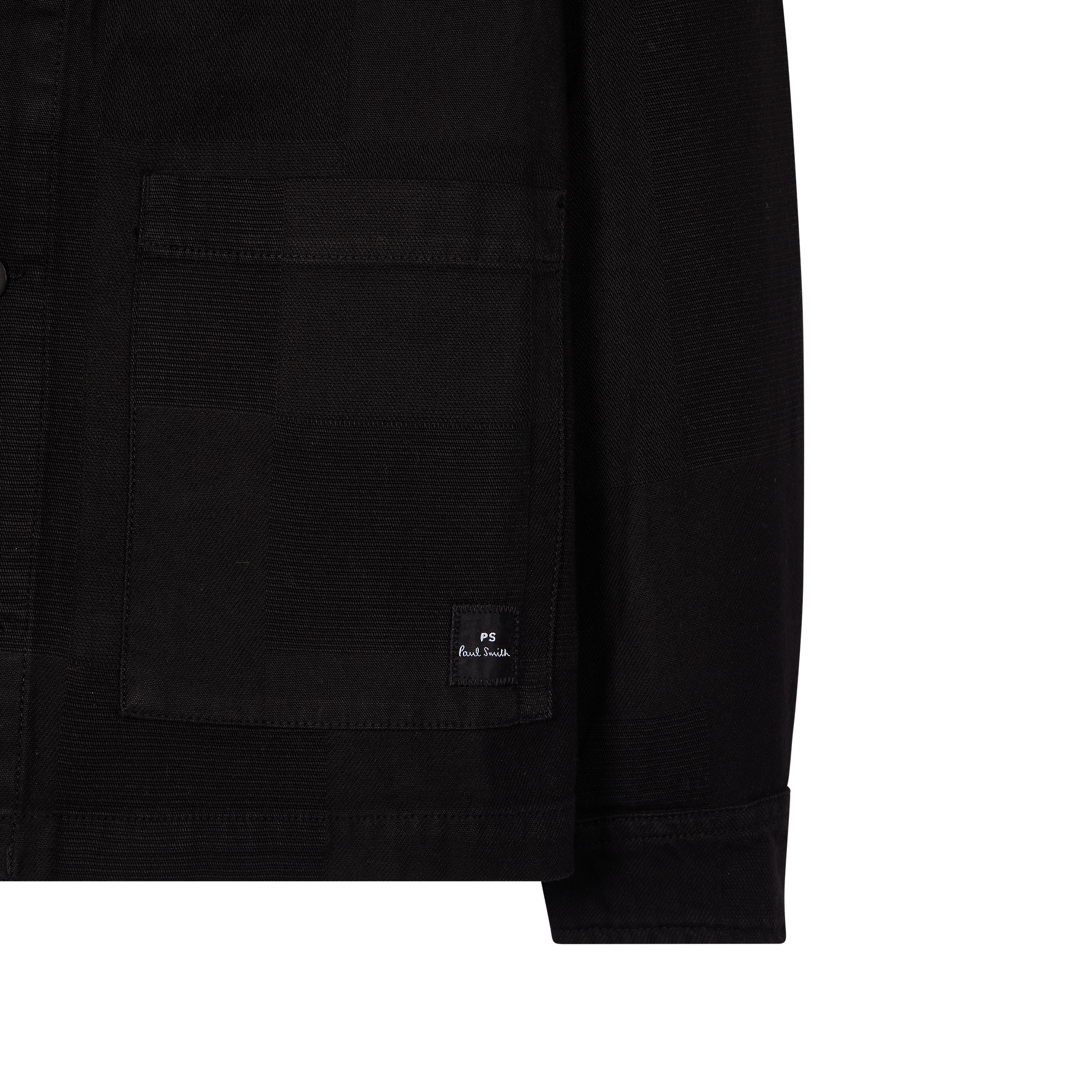 Product image 3 of 4 of PS By Paul Smith Men's Cotton Jacquard Work Jacket - Black
