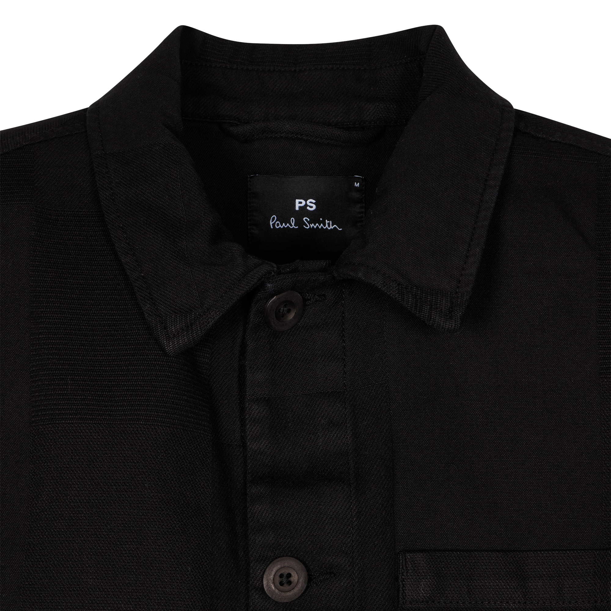 Product image 2 of 4 of PS By Paul Smith Men's Cotton Jacquard Work Jacket - Black